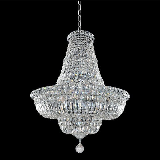 Allegri Betti Firenze Crystal Pendant Light in Chrome