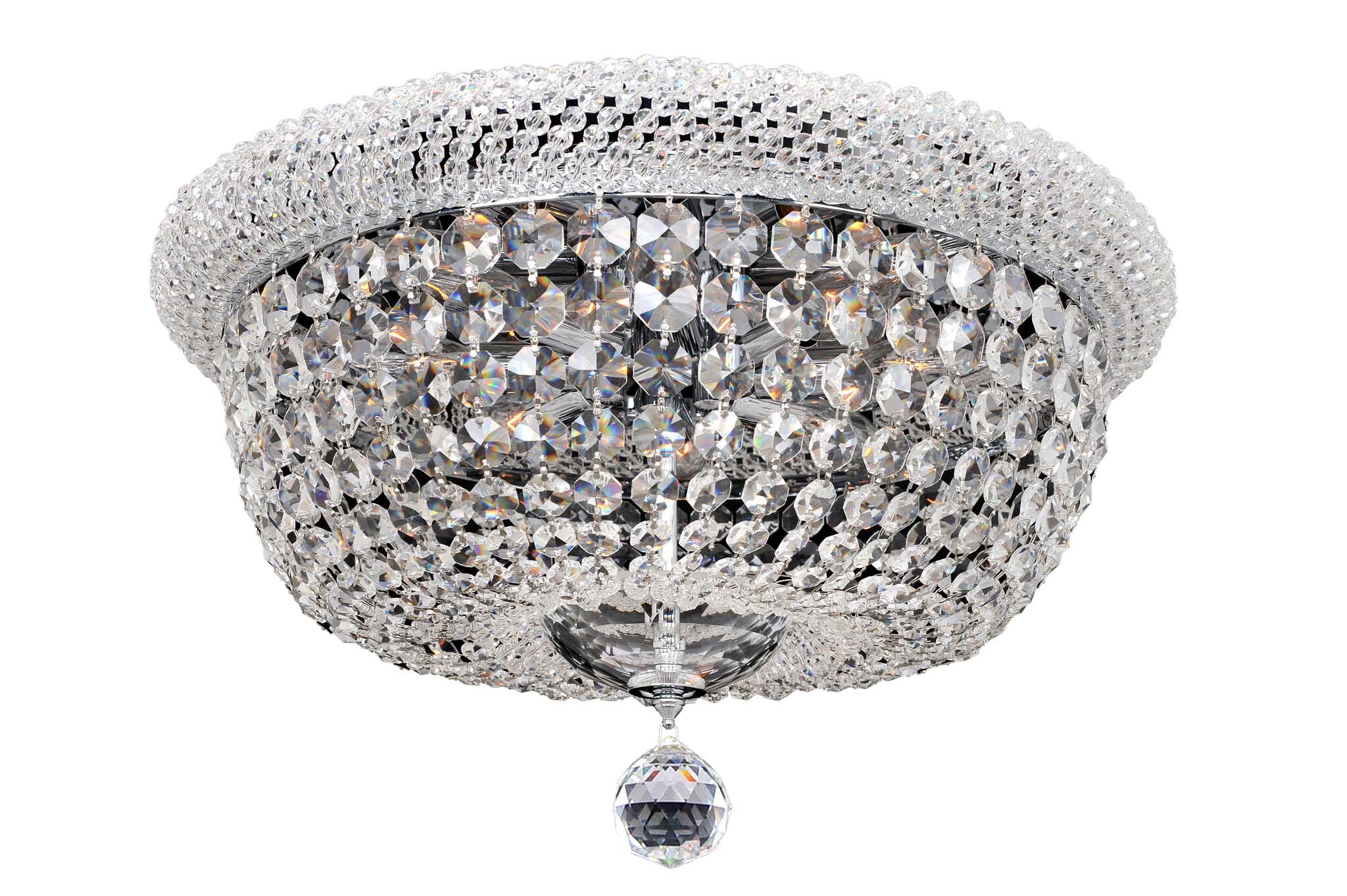 Allegri Napoli 12-Light Ceiling Light in Chrome