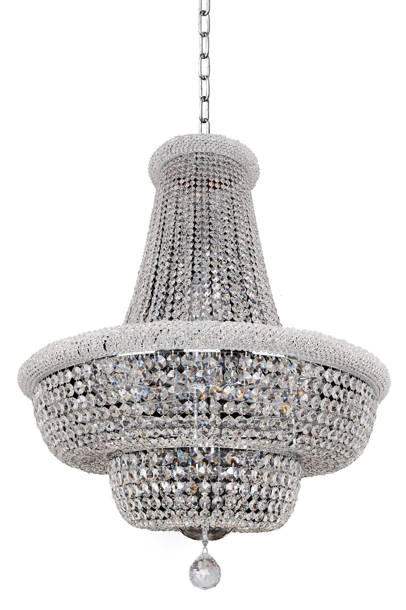 Allegri Napoli 21-Light Pendant Light in Chrome