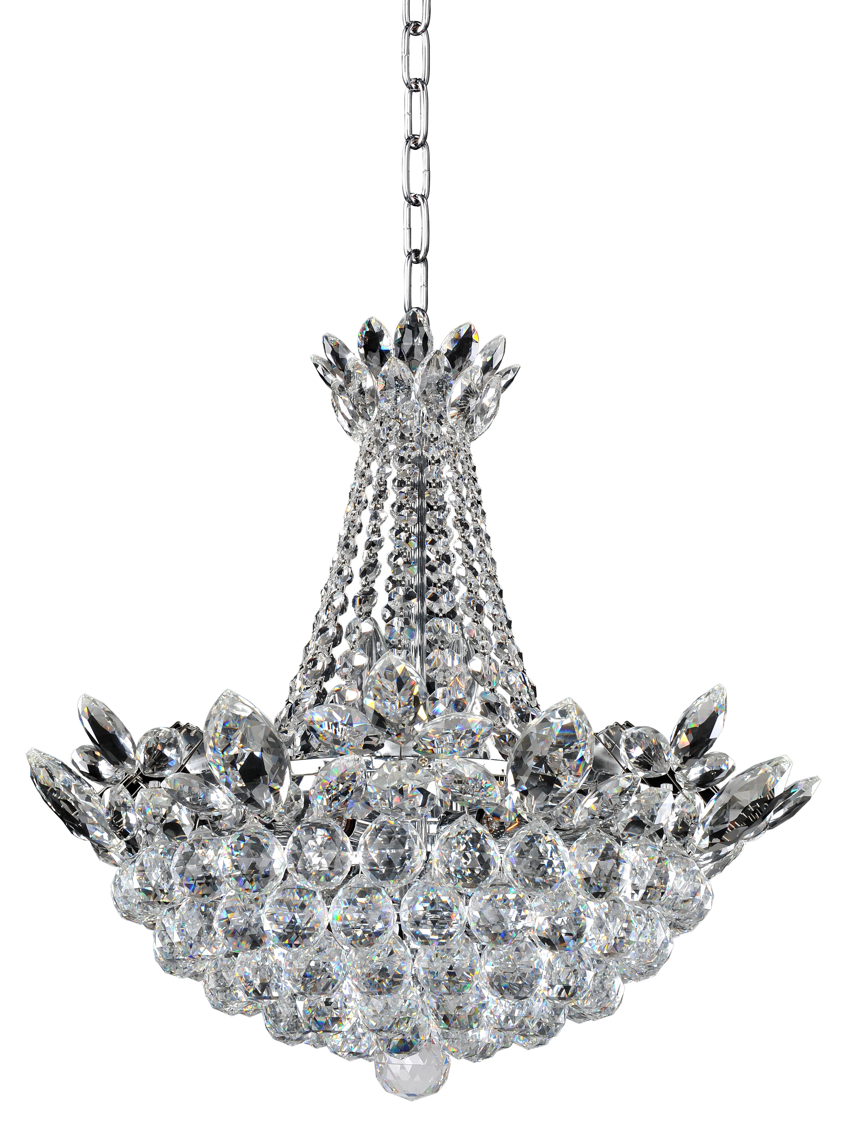 Allegri Treviso 11-Light Pendant Light in Chrome