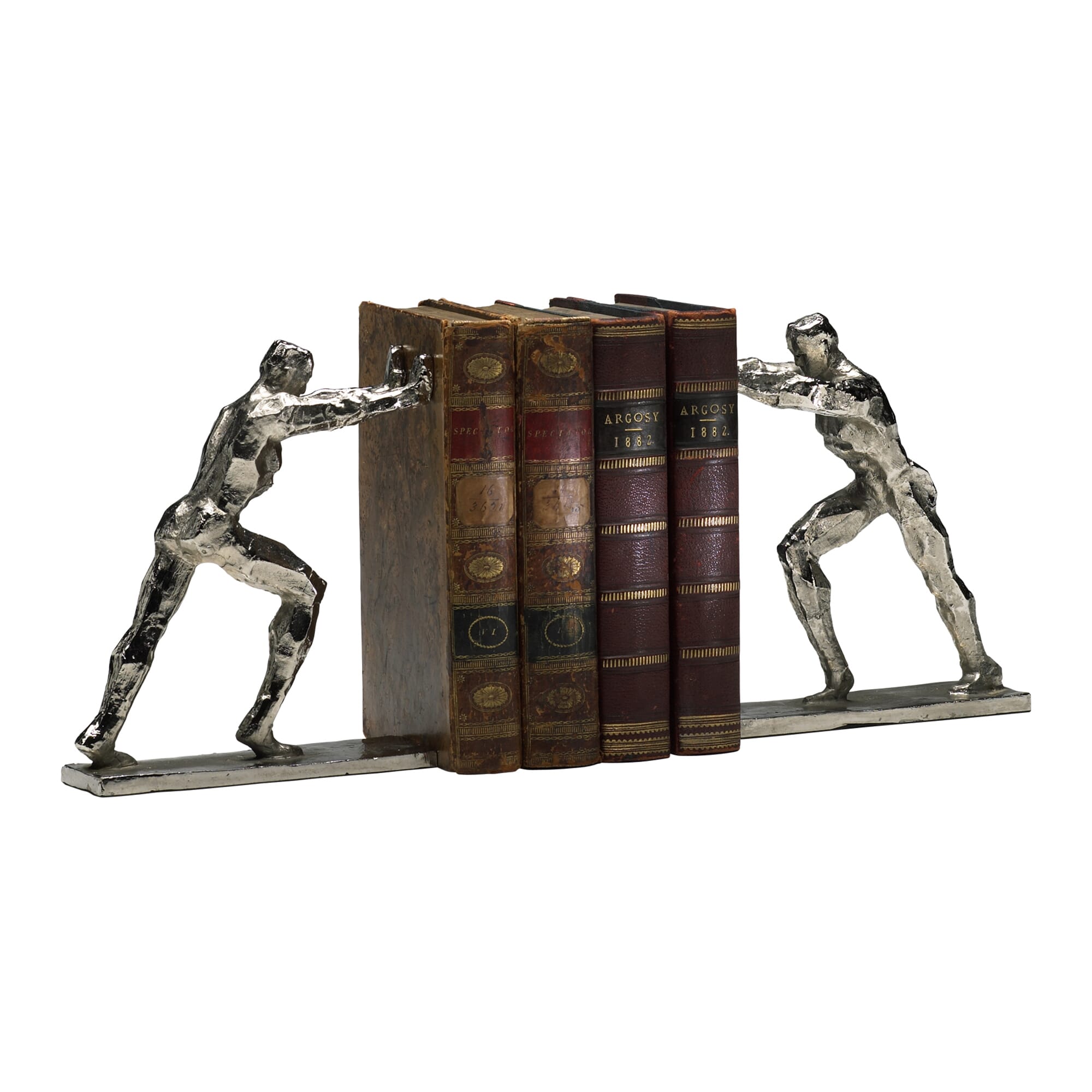 Cyan Design Iron Man Bookends S/2 in Silver