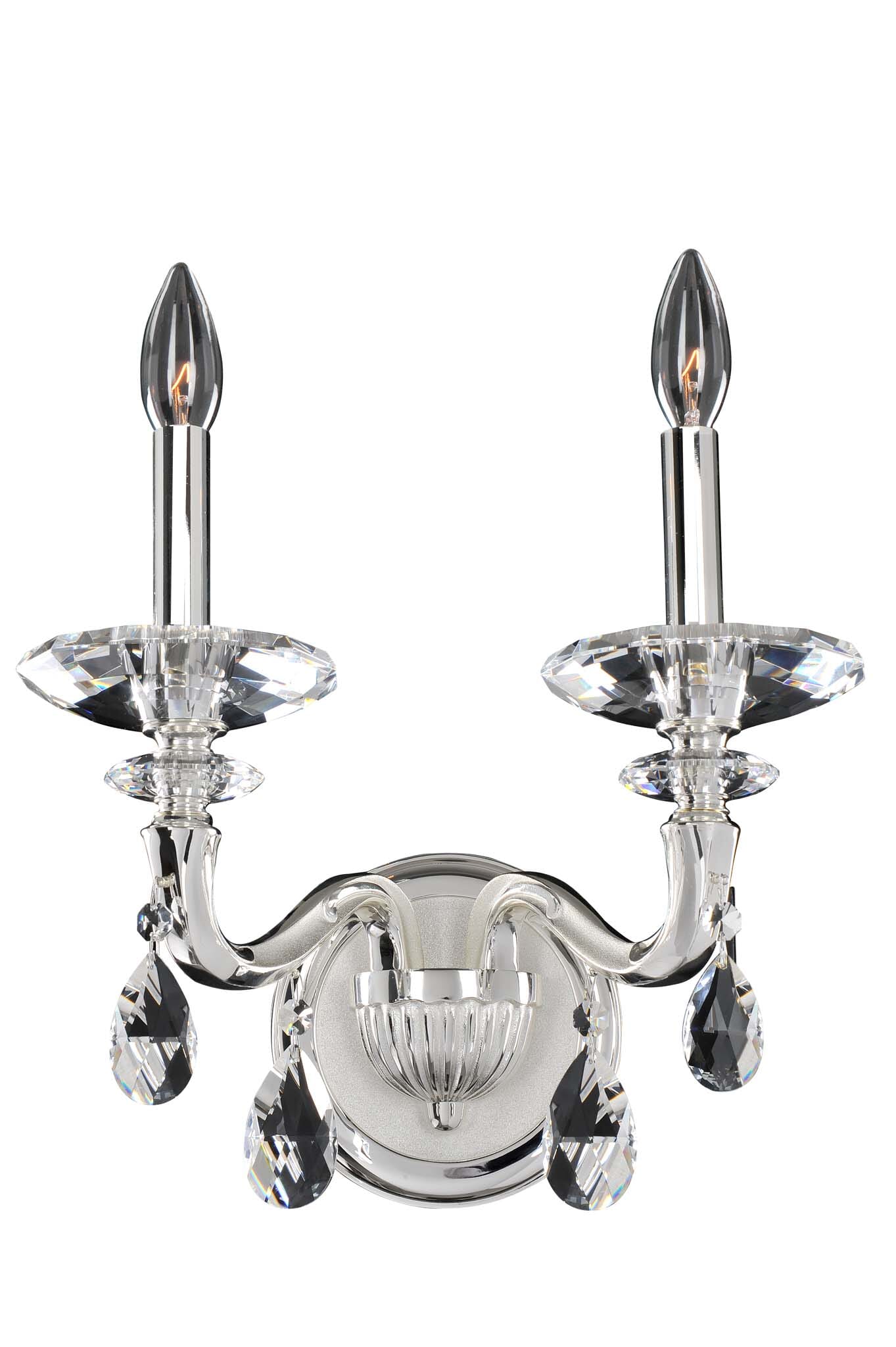 Allegri Jolivet 2-Light 16" Wall Sconce in Two Tone Silver