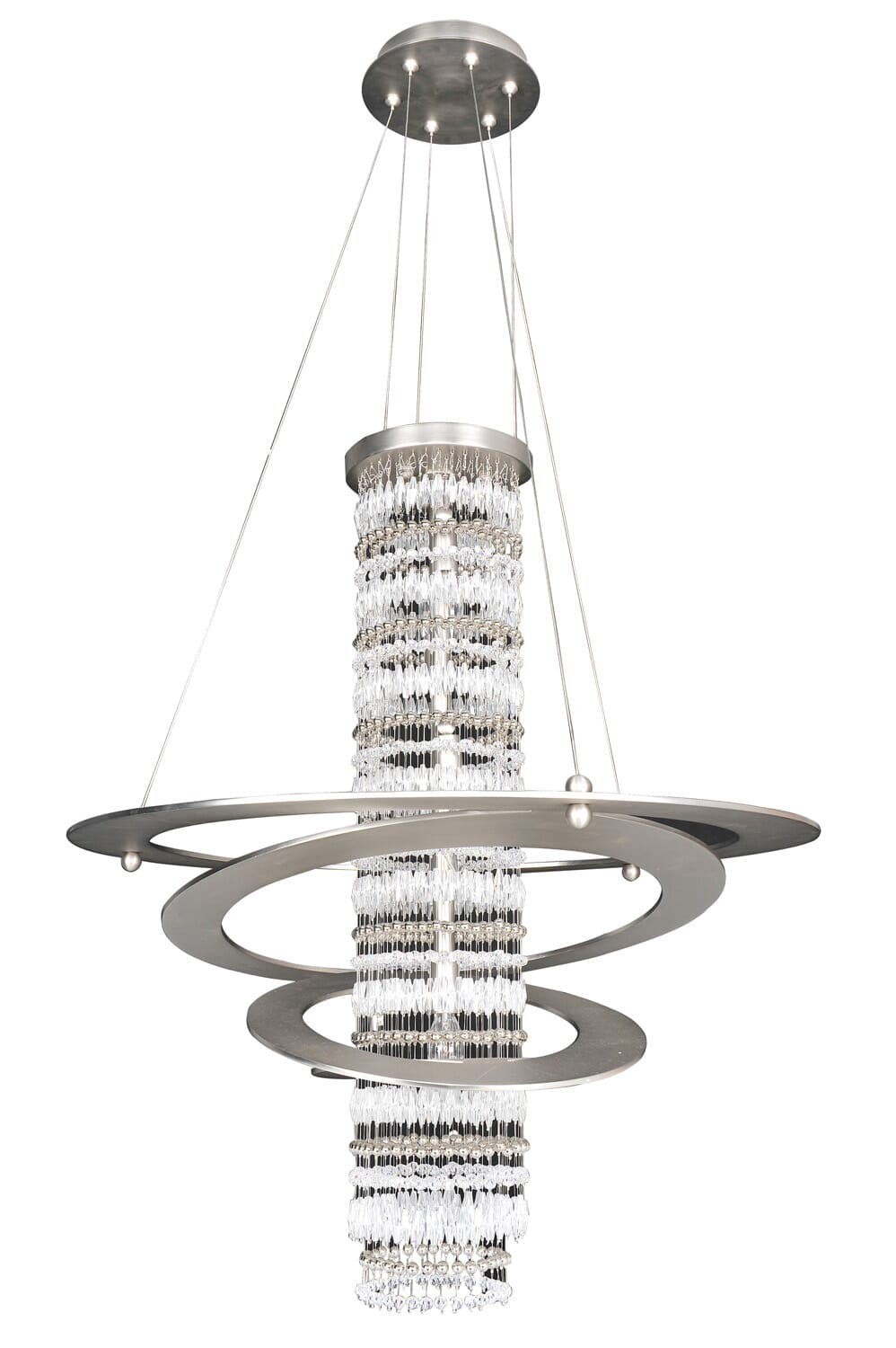 Allegri Giovanni 5-Light Pendant Light in Brushed Nickel