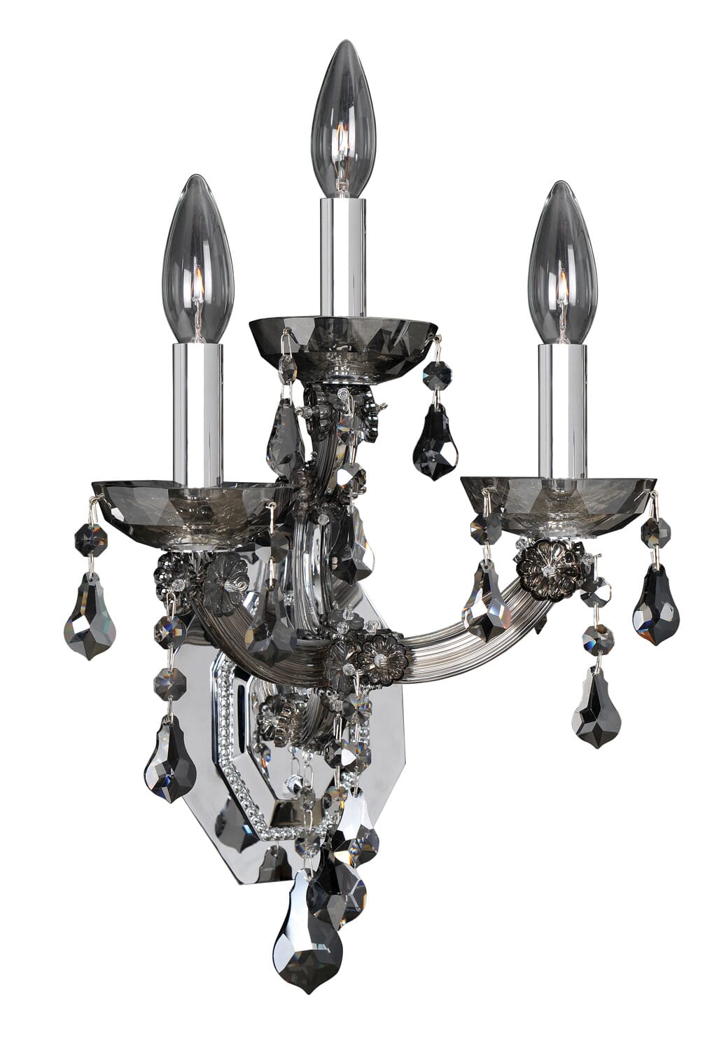 Allegri Brahms 3-Light 17" Wall Sconce in Chrome