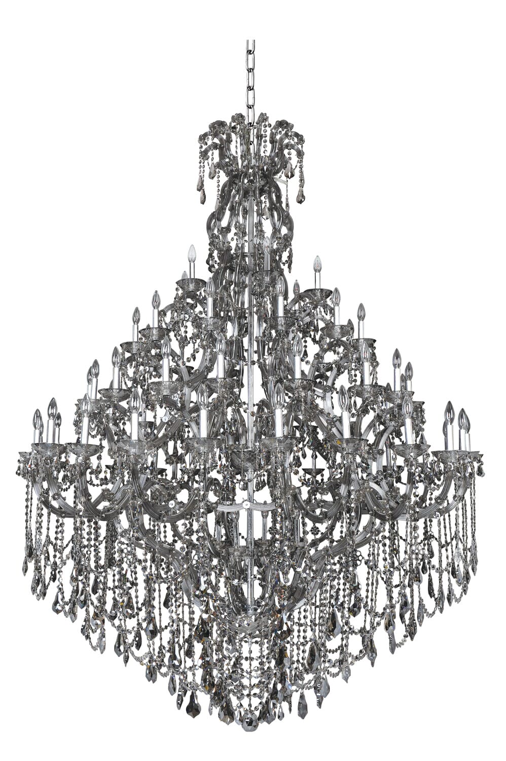 Allegri Brahms 66-Light Contemporary Chandelier in Chrome