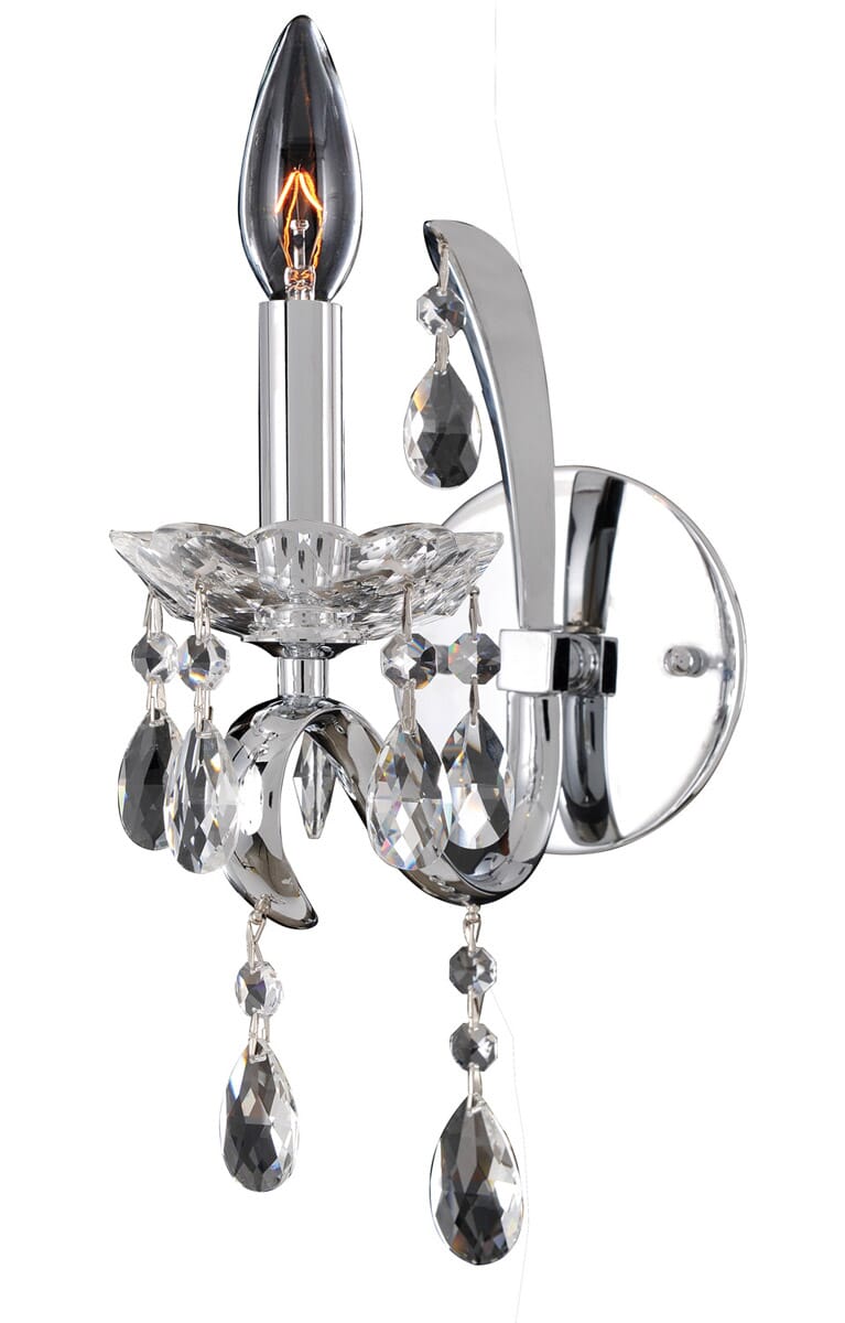 Allegri Catalani 13" Wall Sconce in Chrome