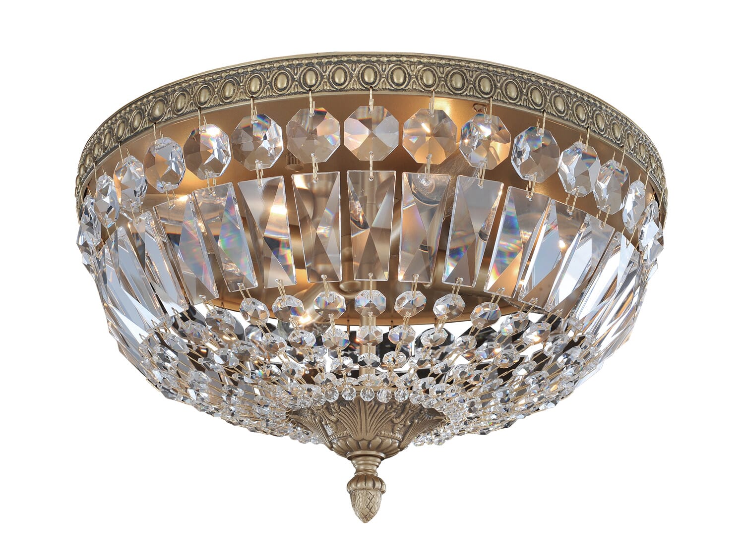 Allegri Lemire 4-Light Ceiling Light in Antique Gold