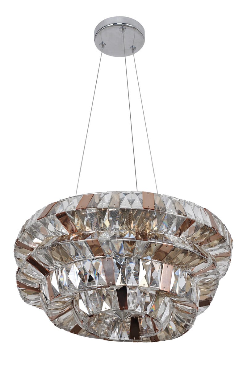 Allegri Gehry 6-Light Pendant Light in Chrome