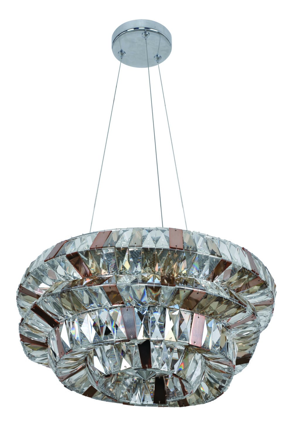 Allegri Gehry 15-Light Pendant Light in Chrome