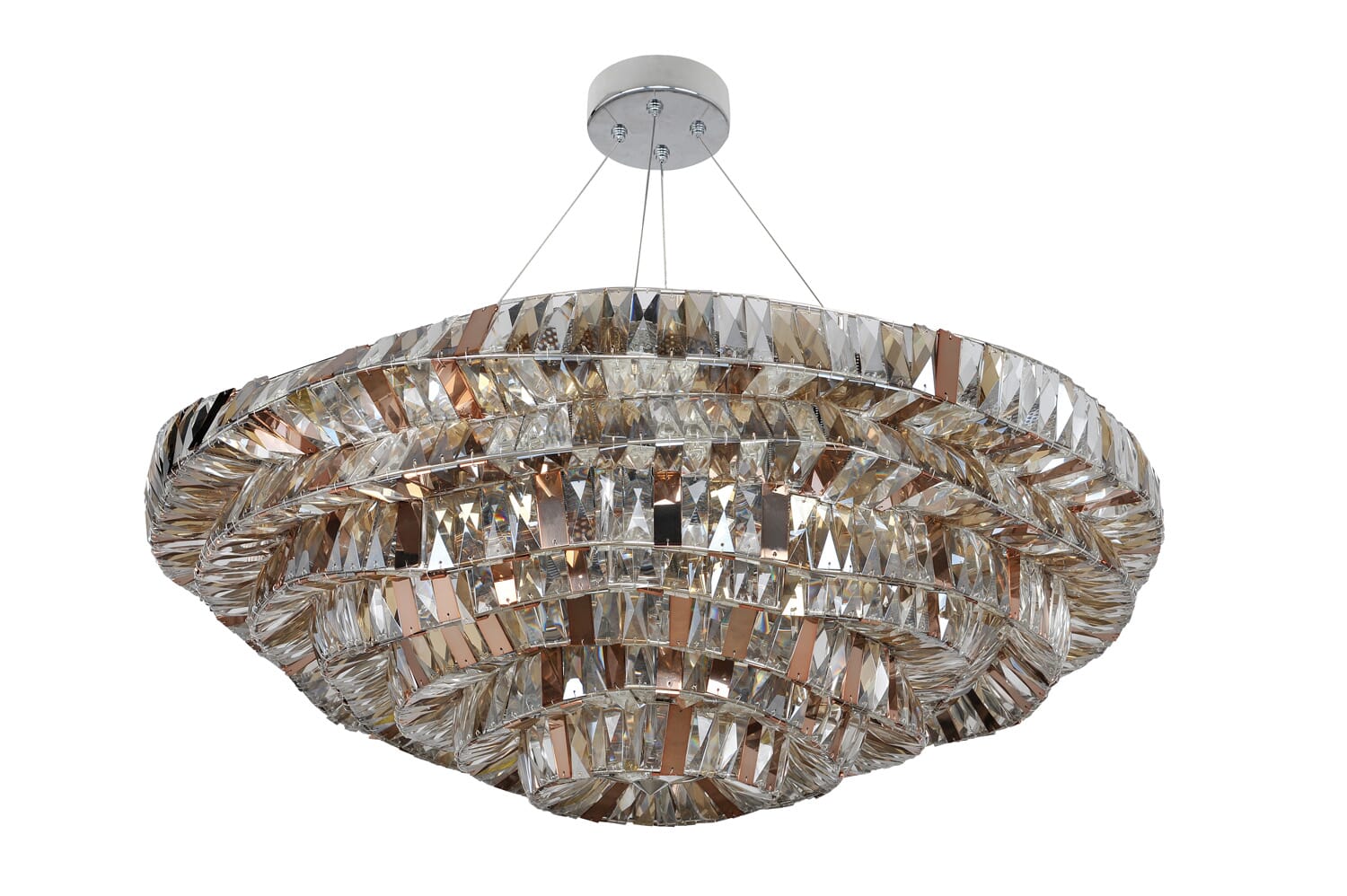 Allegri Gehry 21-Light Pendant Light in Chrome