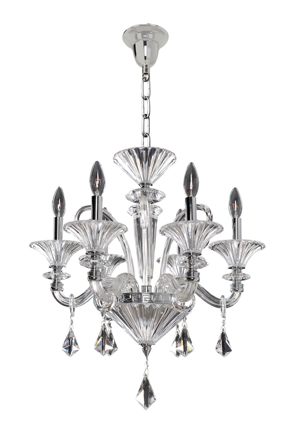 Allegri Chauvet 6-Light Transitional Chandelier in Chrome