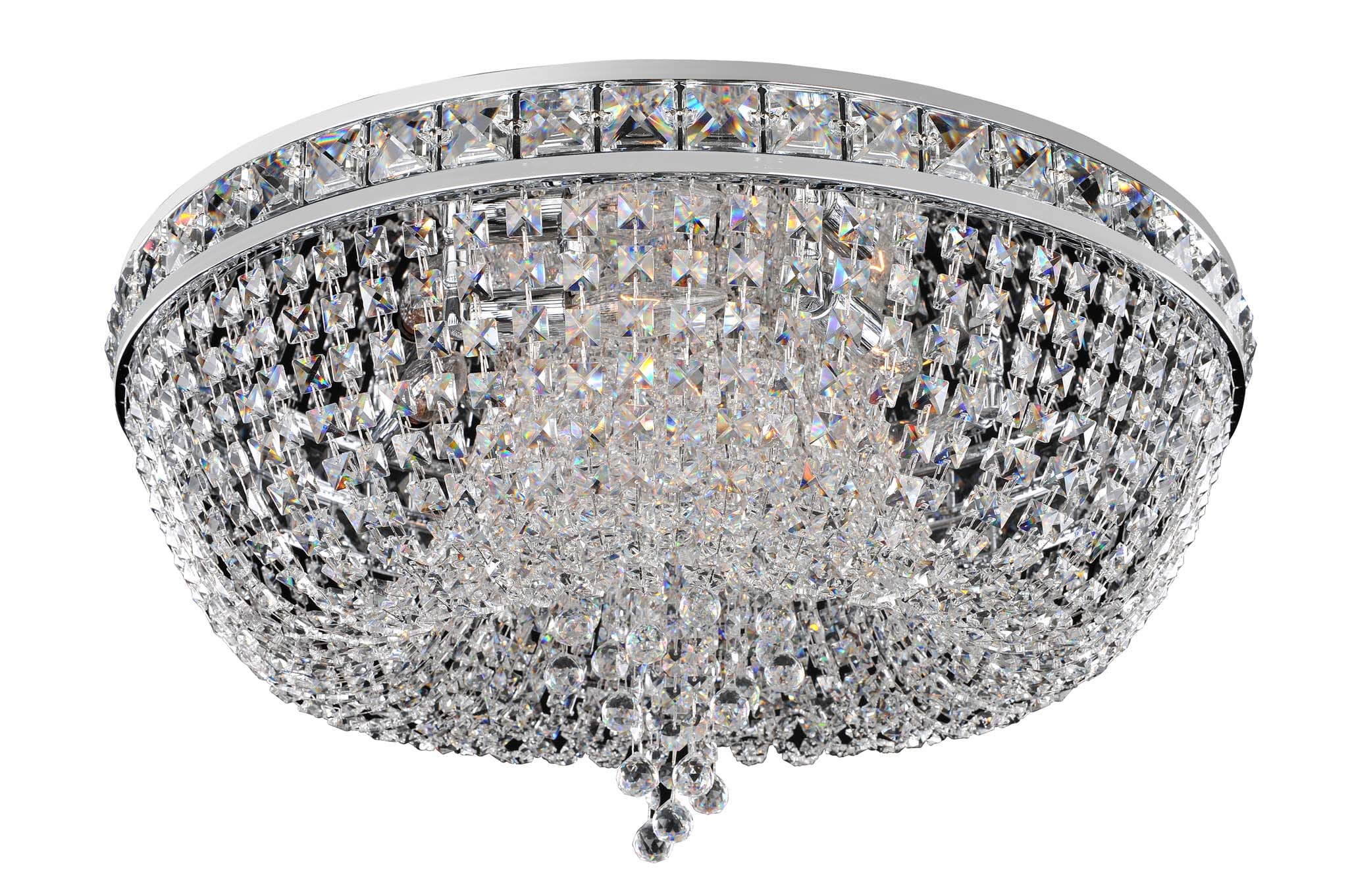 Allegri Cascata 6-Light Ceiling Light in Chrome