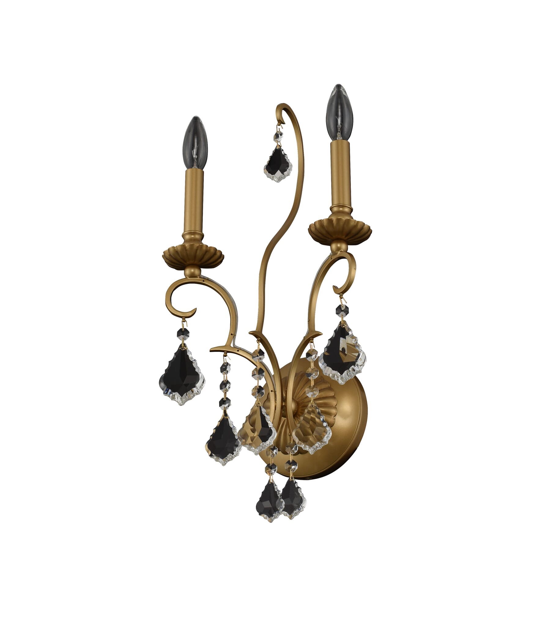 Allegri Elise 2-Light 20" Wall Sconce in Gold Patina