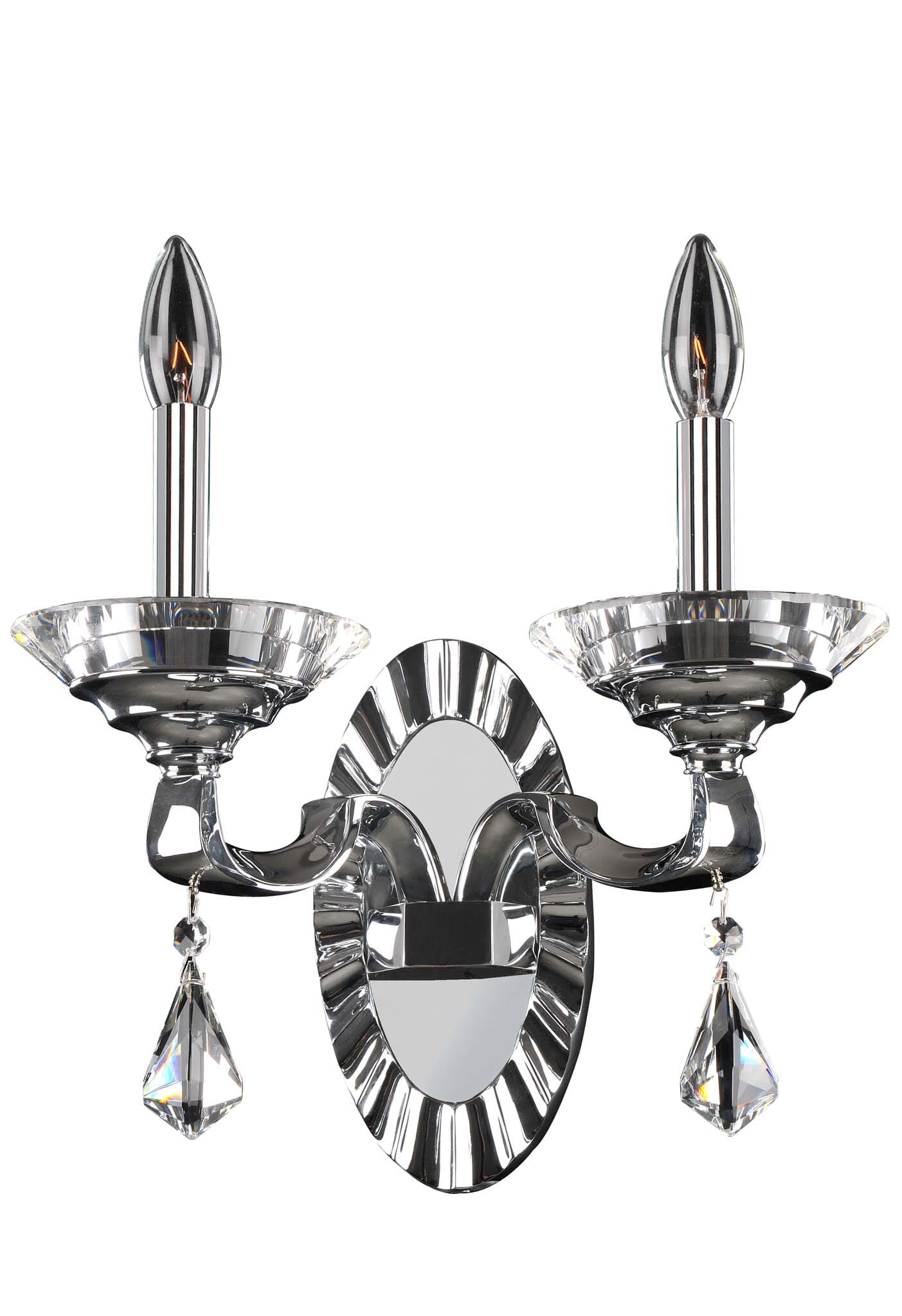 Allegri Cosimo 2-Light 14" Wall Sconce in Chrome