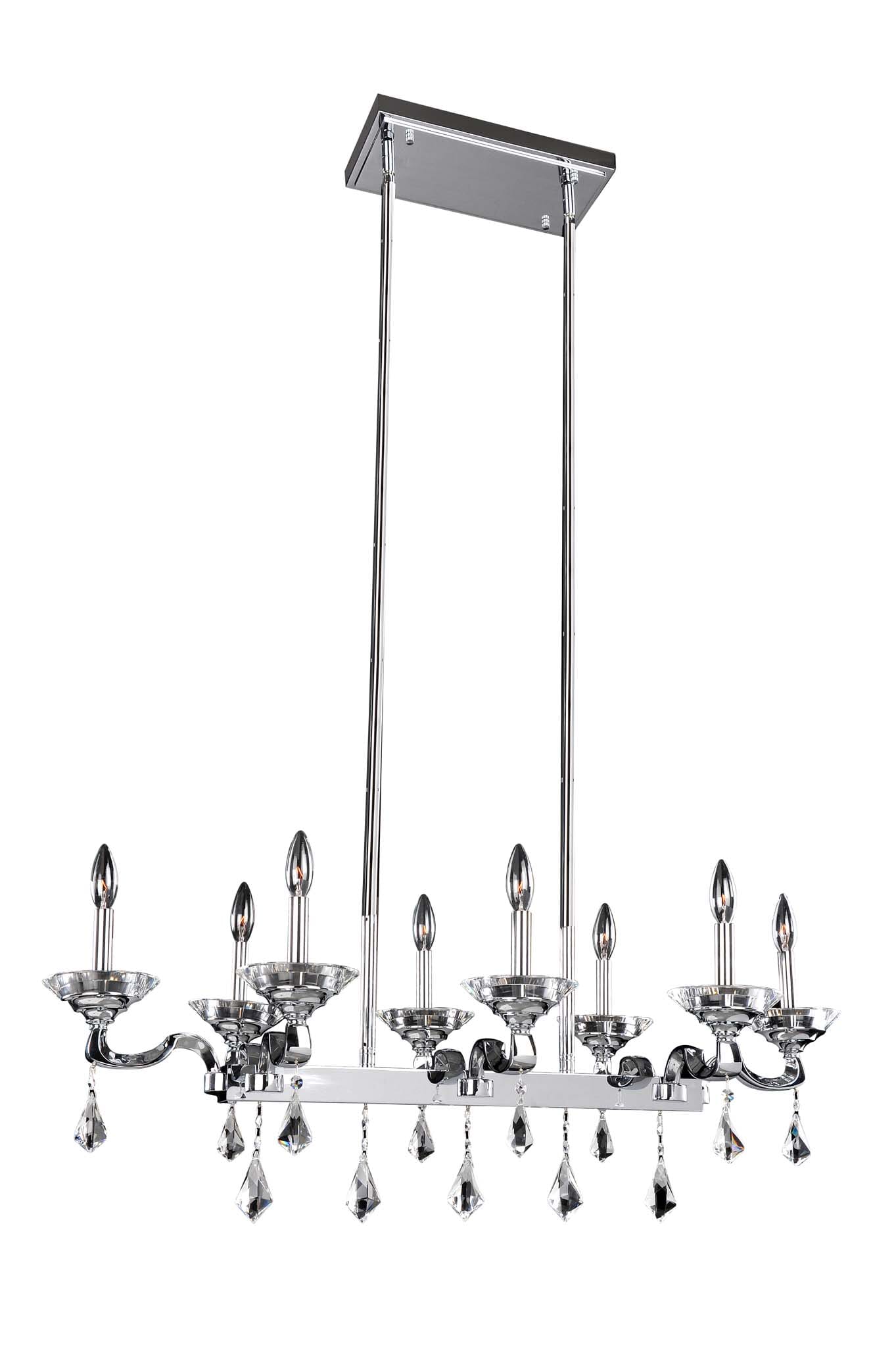 Allegri Cosimo 8-Light 40" Pendant Light in Chrome