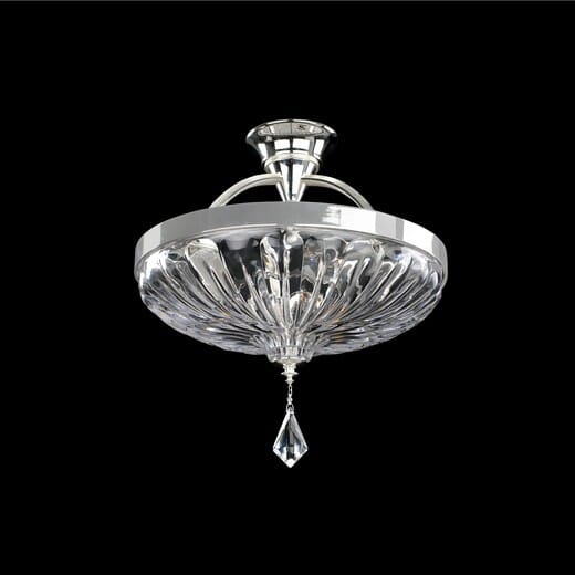 Allegri Orecchini 3-Light Ceiling Light in Two Tone Silver