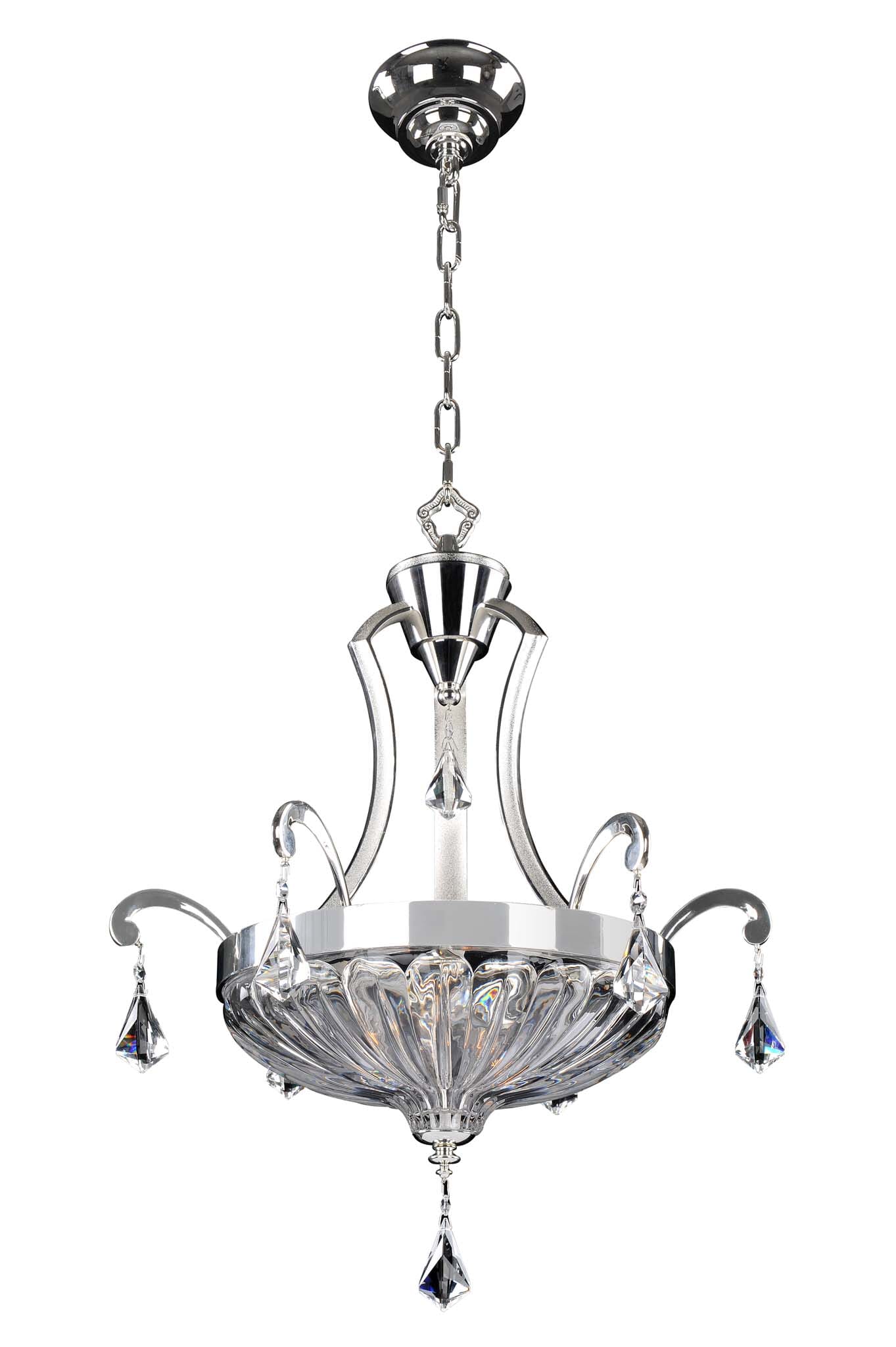 Allegri Orecchini 3-Light Pendant Light in Two Tone Silver