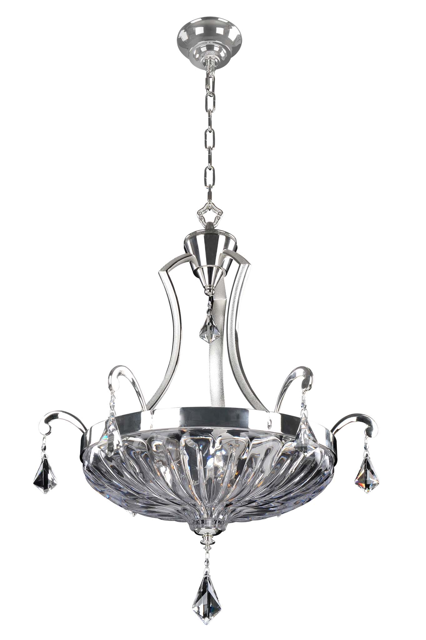 Allegri Orecchini 3-Light Pendant Light in Two Tone Silver