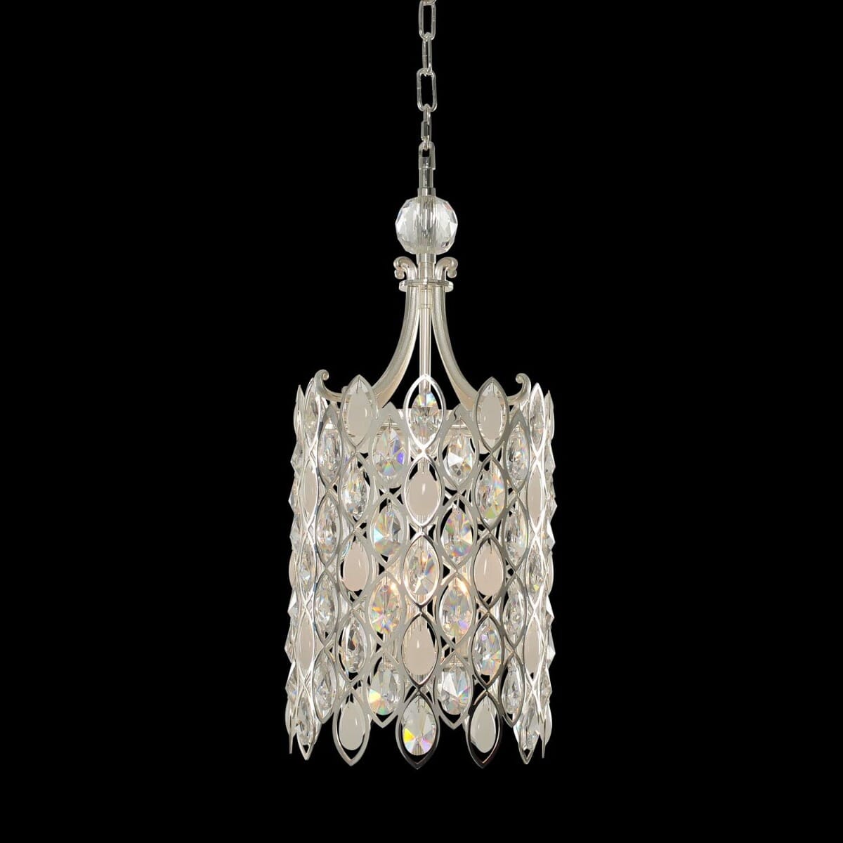 Allegri Prive 3-Light Pendant Light in Two Tone Silver