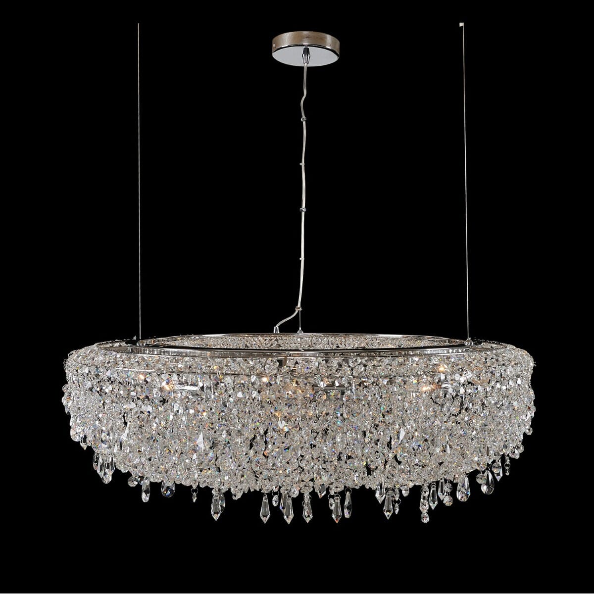 Allegri Voltare 12-Light Pendant Light in Chrome