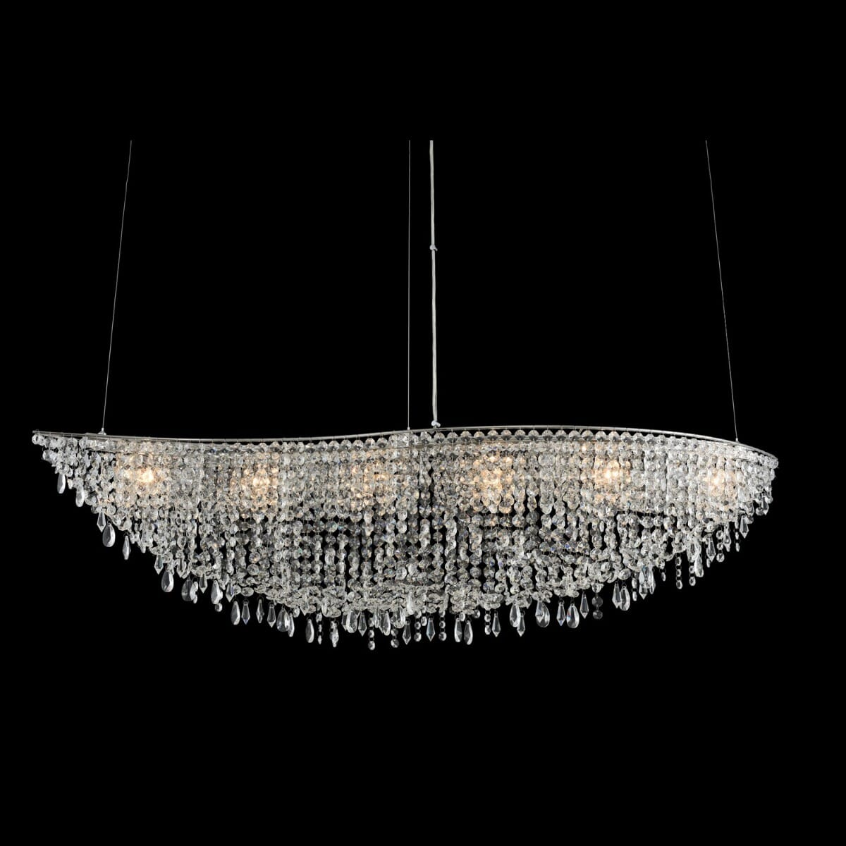 Allegri Voltare 6-Light 16" Pendant Light in Chrome