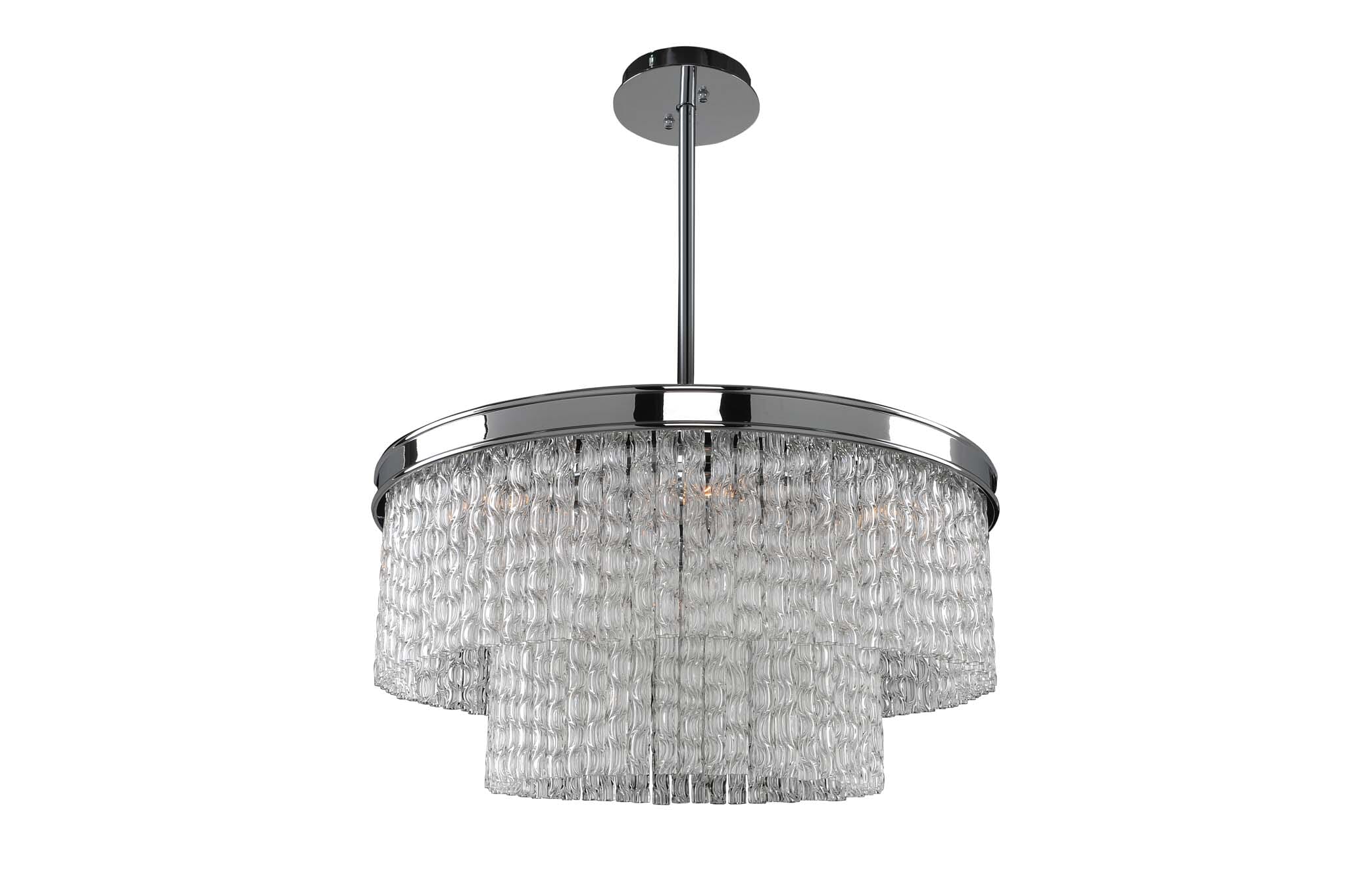 Allegri Savena 8-Light Pendant Light in Chrome