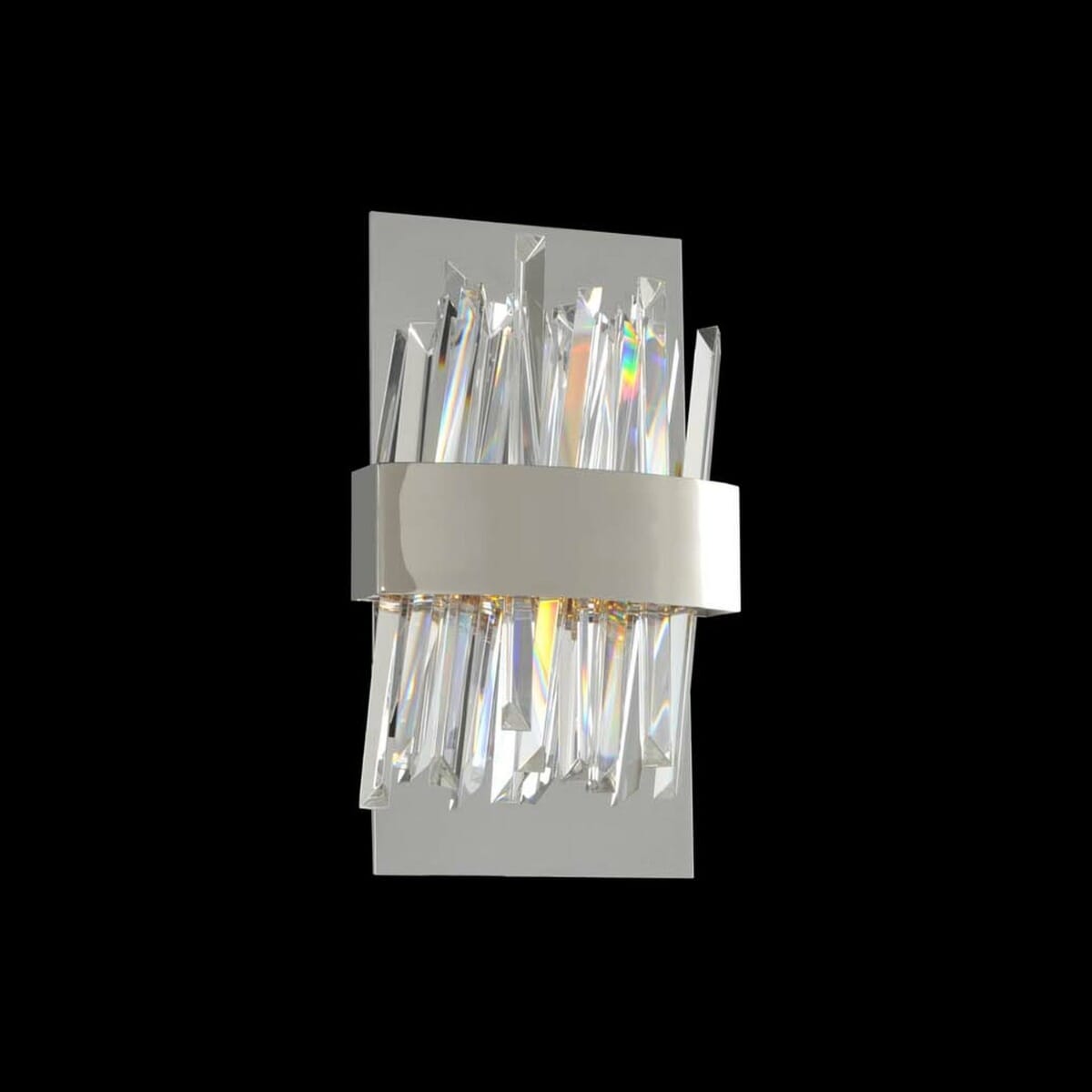 Allegri Glacier 12" Wall Sconce in Chrome