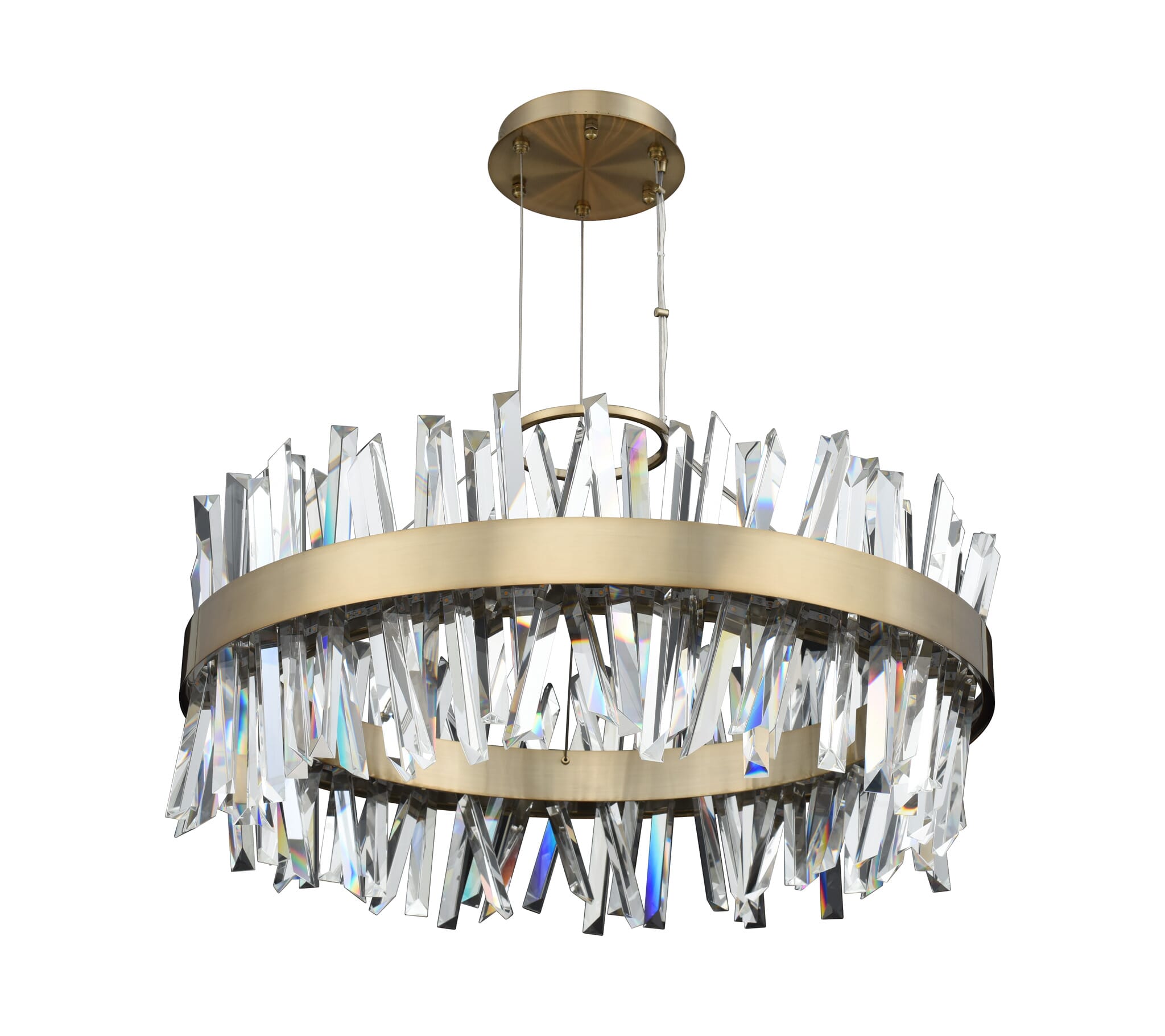 Allegri Glacier Pendant Light in Chrome