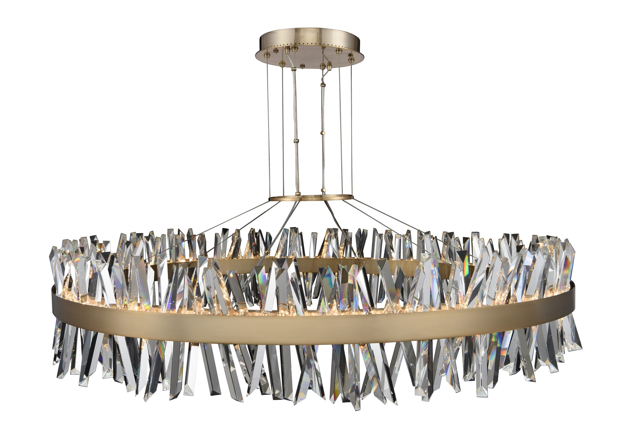 Allegri Glacier Pendant Light in Chrome