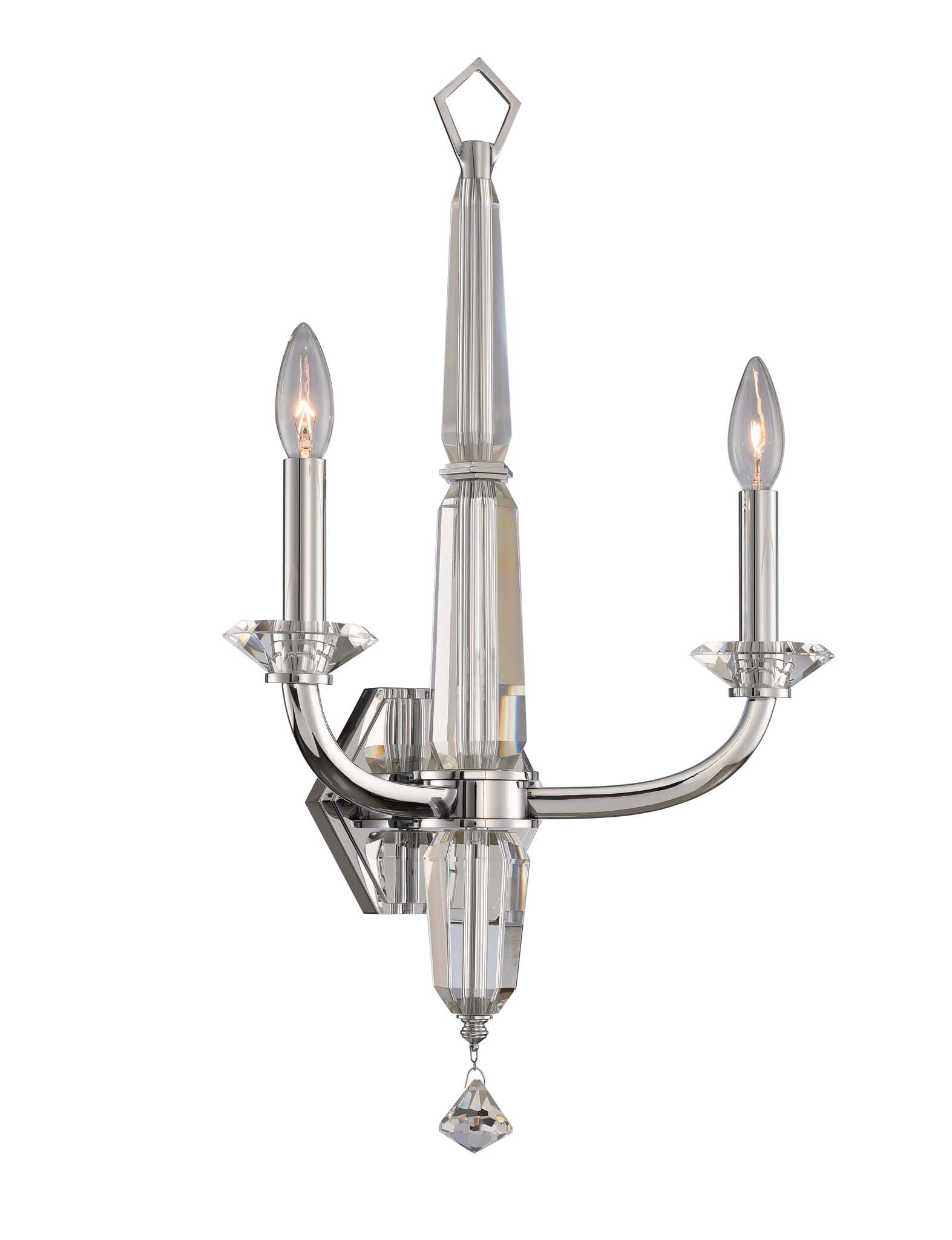 Allegri Palermo 2-Light 24" Wall Sconce in Chrome