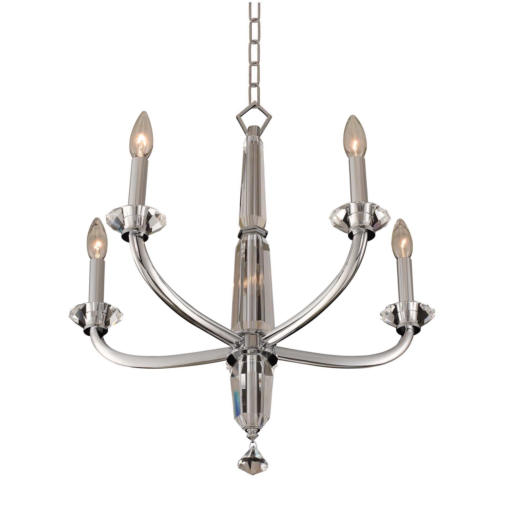 Allegri Palermo 5-Light Modern Chandelier in Chrome