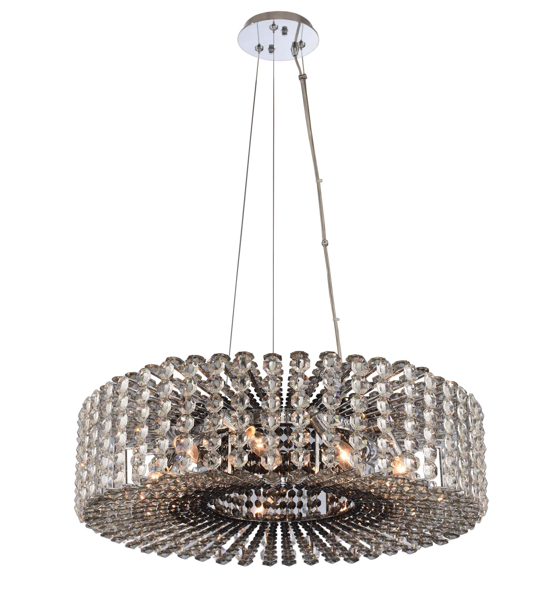 Allegri Anello 9-Light Pendant Light in Chrome