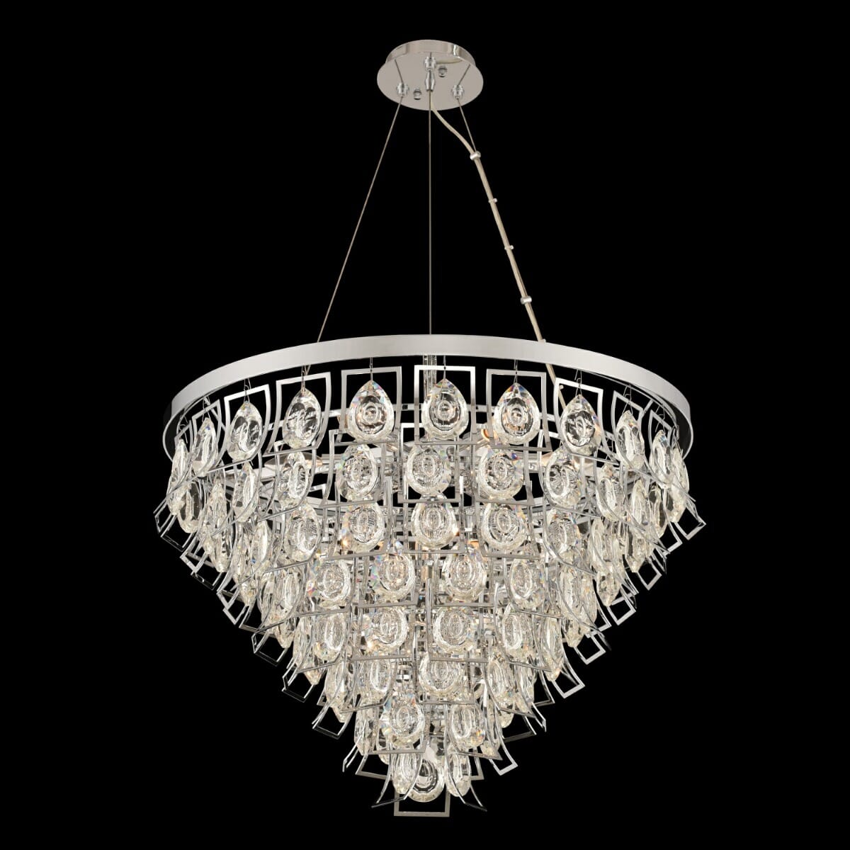 Allegri Carmella 9-Light Pendant Light in Chrome