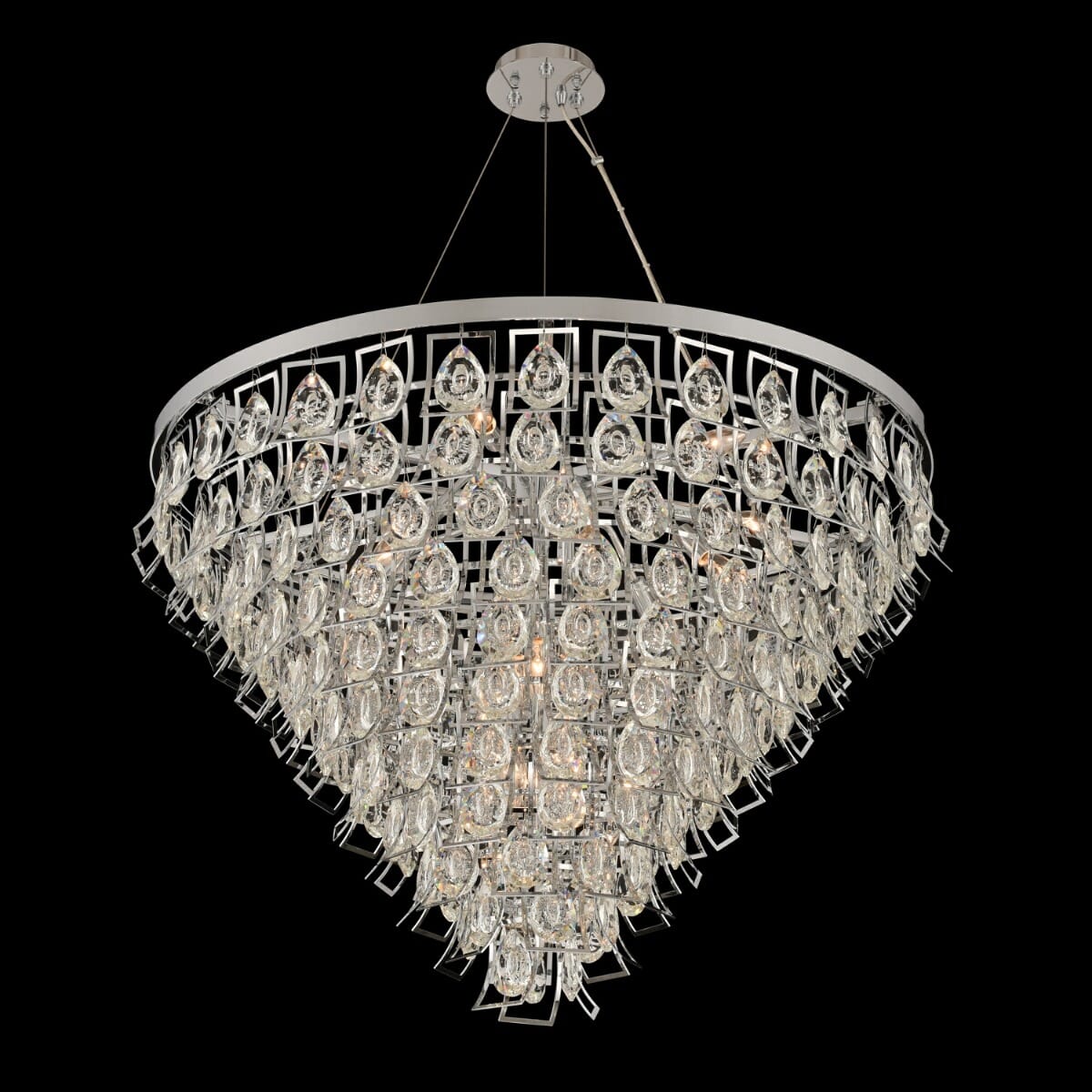 Allegri Carmella 15-Light Pendant Light in Chrome