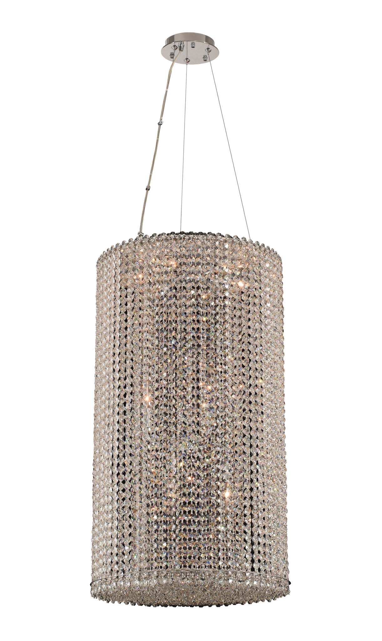 Allegri Torre 12-Light Pendant Light in Chrome