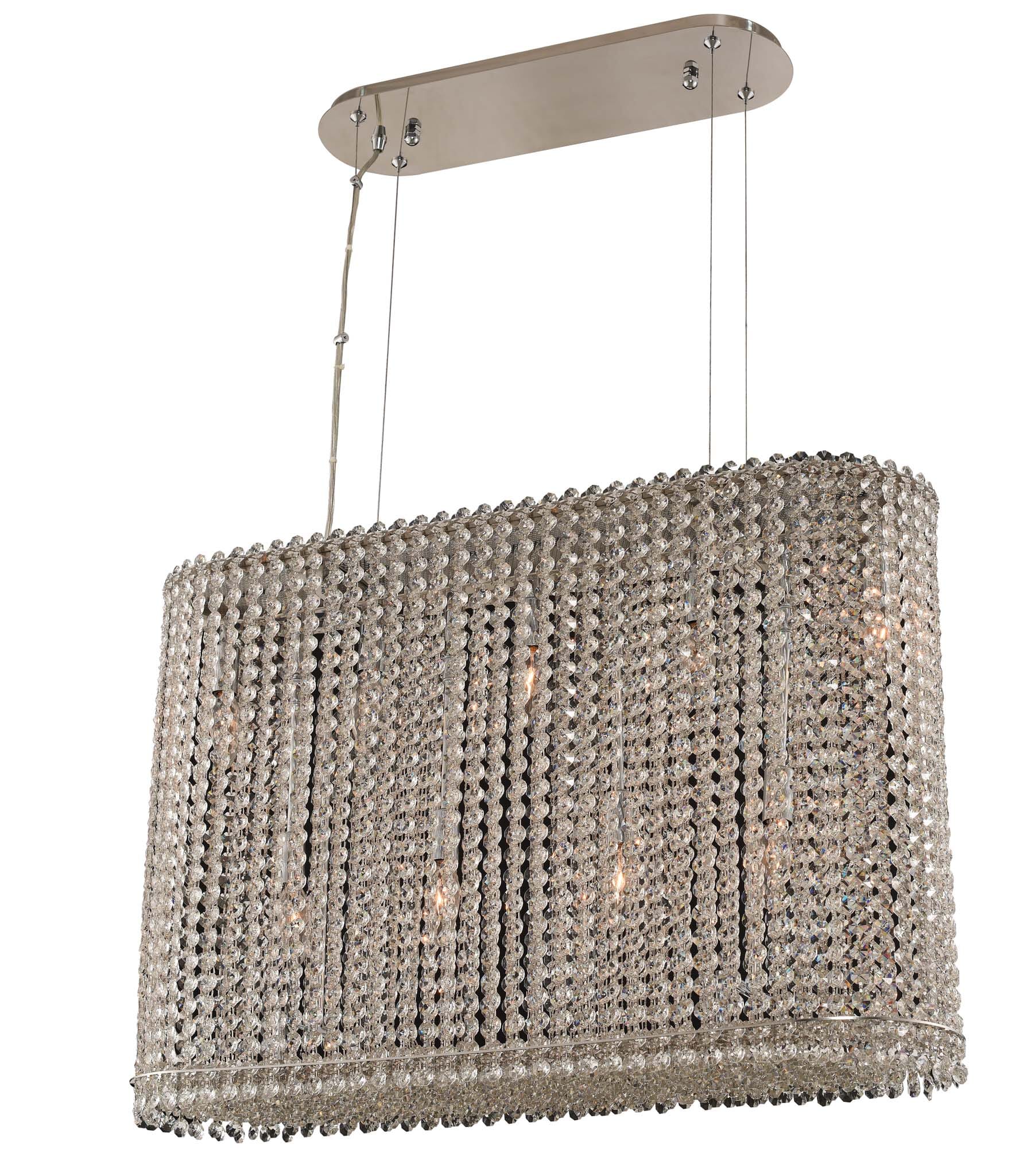 Allegri Torre 9-Light 8" Pendant Light in Chrome