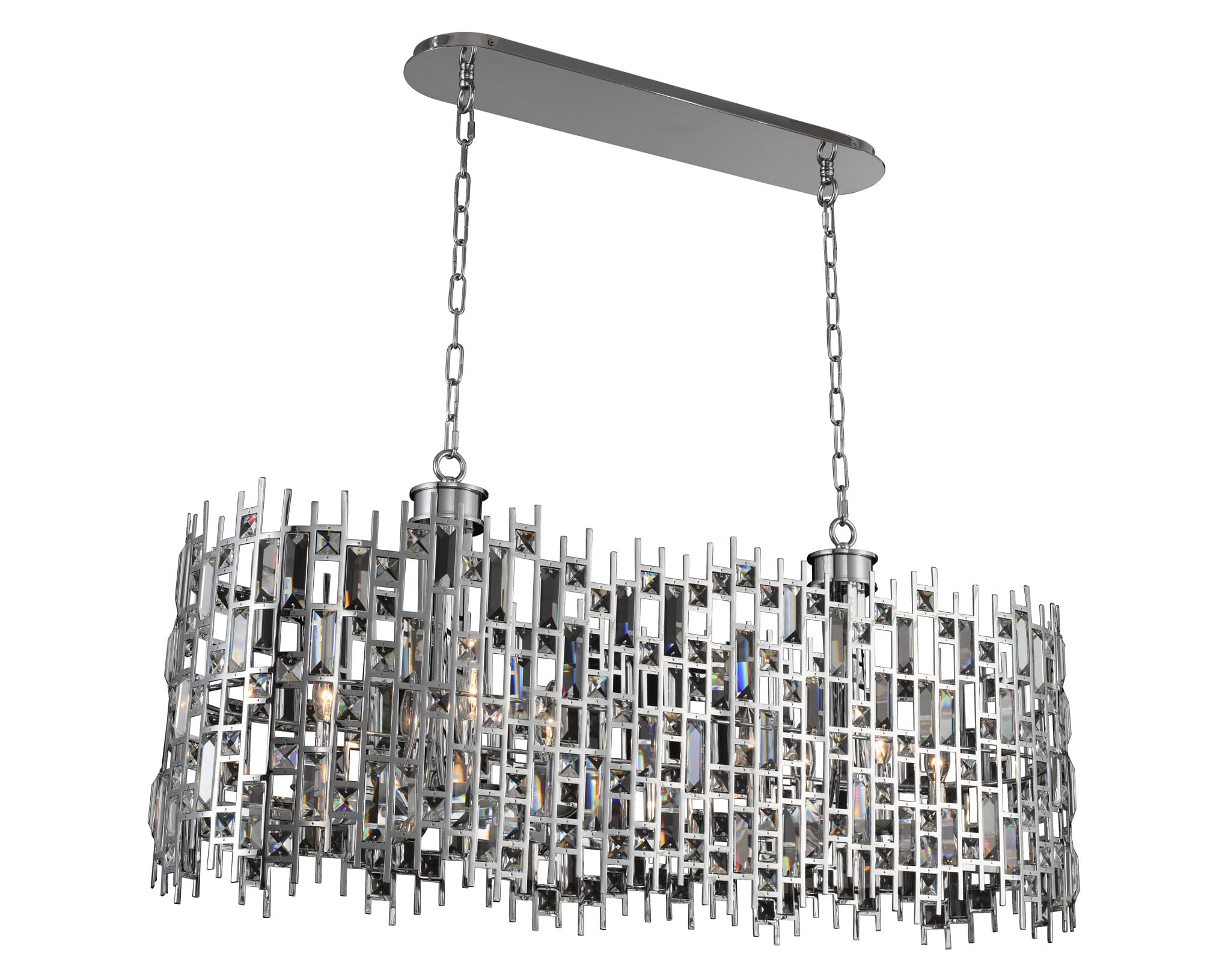 Allegri Fonseca 8-Light 13" Pendant Light in Chrome