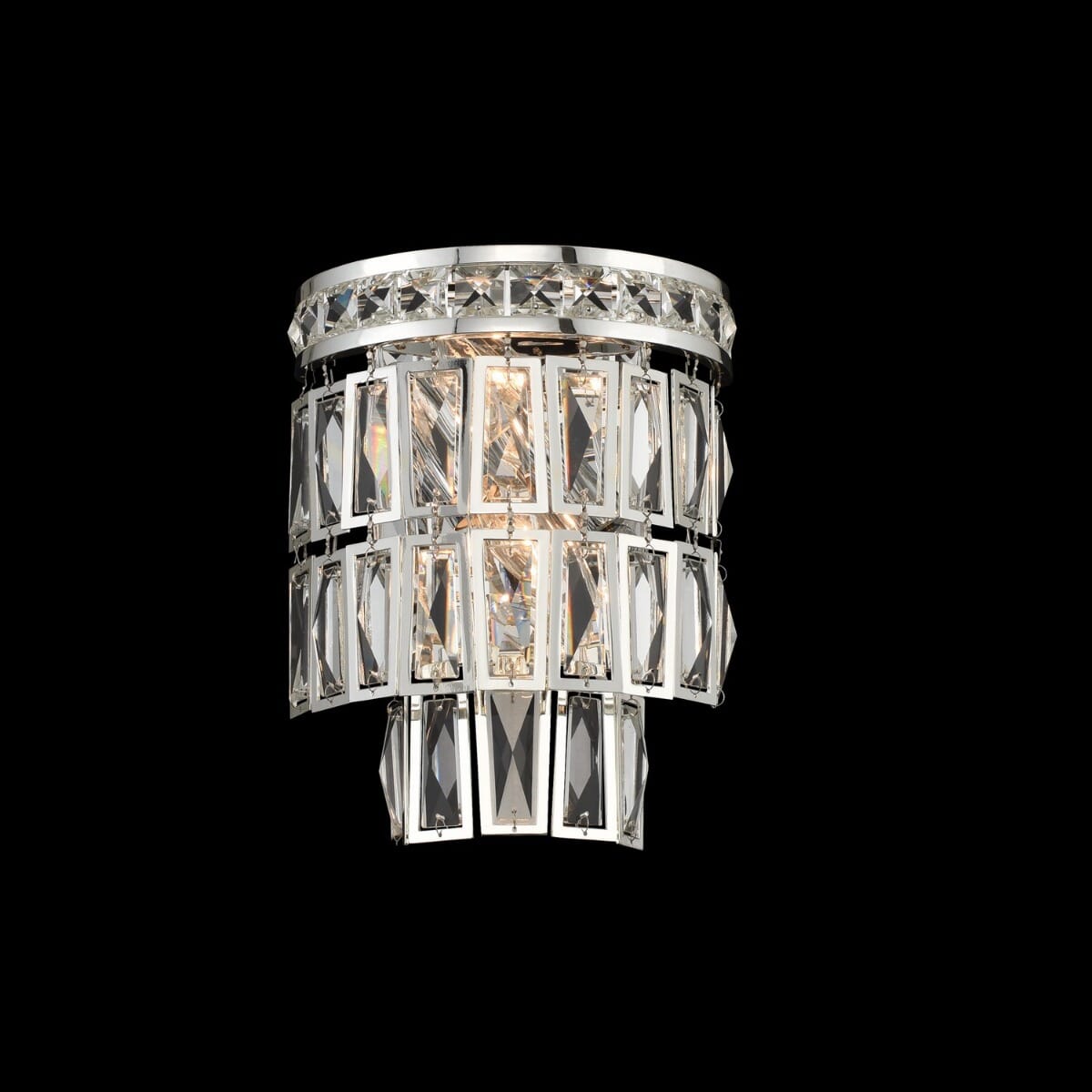 Allegri Kasturi 2-Light 9" Wall Sconce in Silver