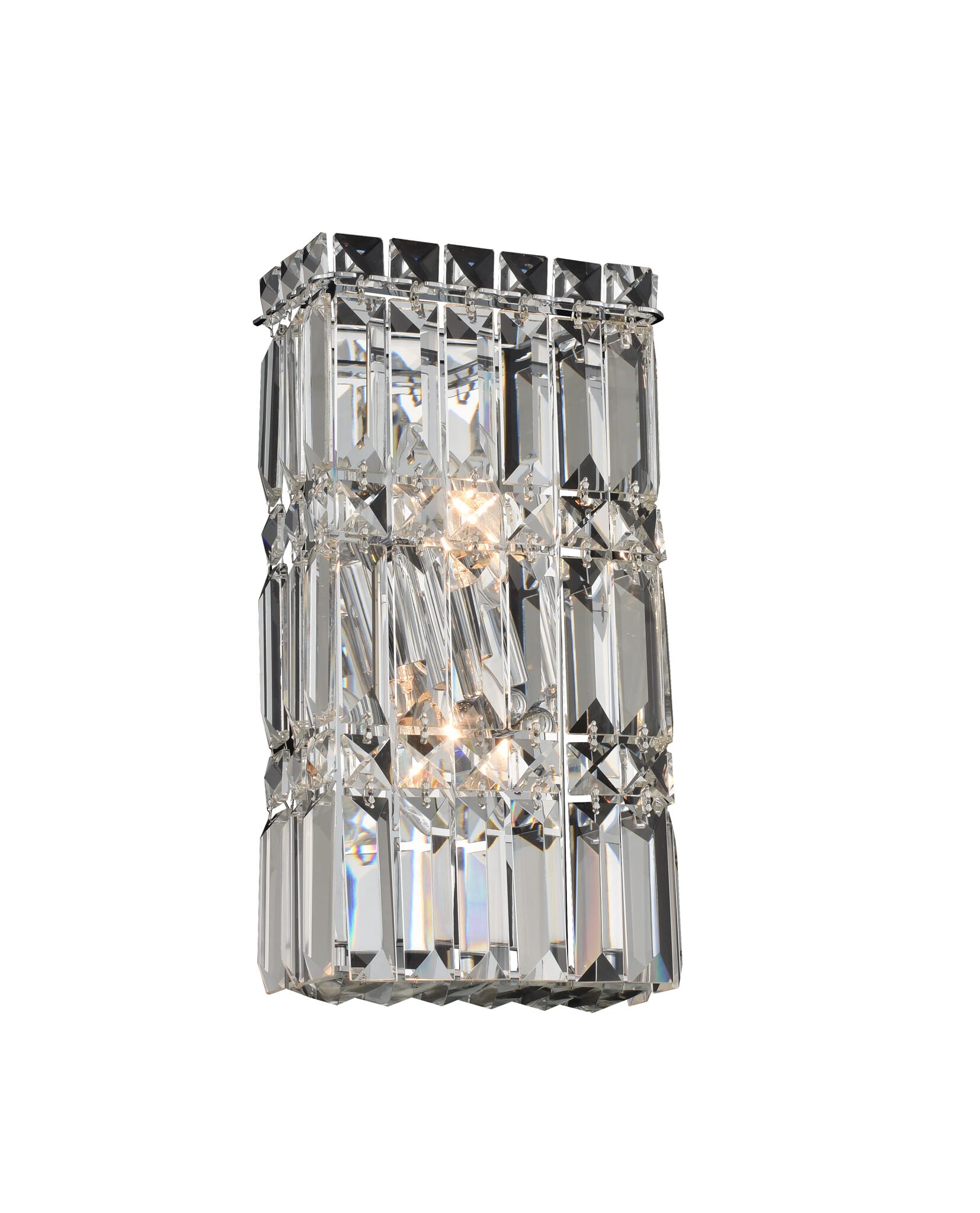 Allegri Rettangolo 2-Light 13" Wall Sconce in Chrome