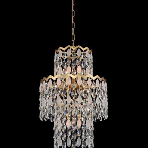 Allegri Caretta 12-Light 18" Pendant Light in Antique Brass