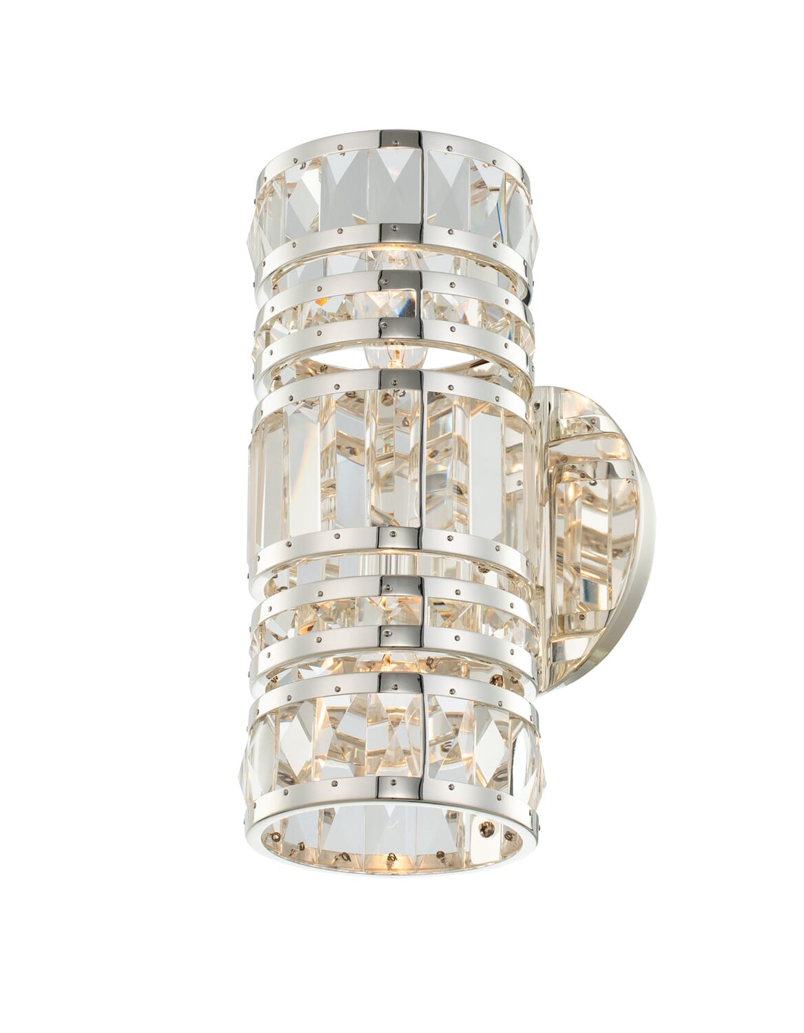 Allegri Strato 2-Light Wall Sconce in Polished Silver