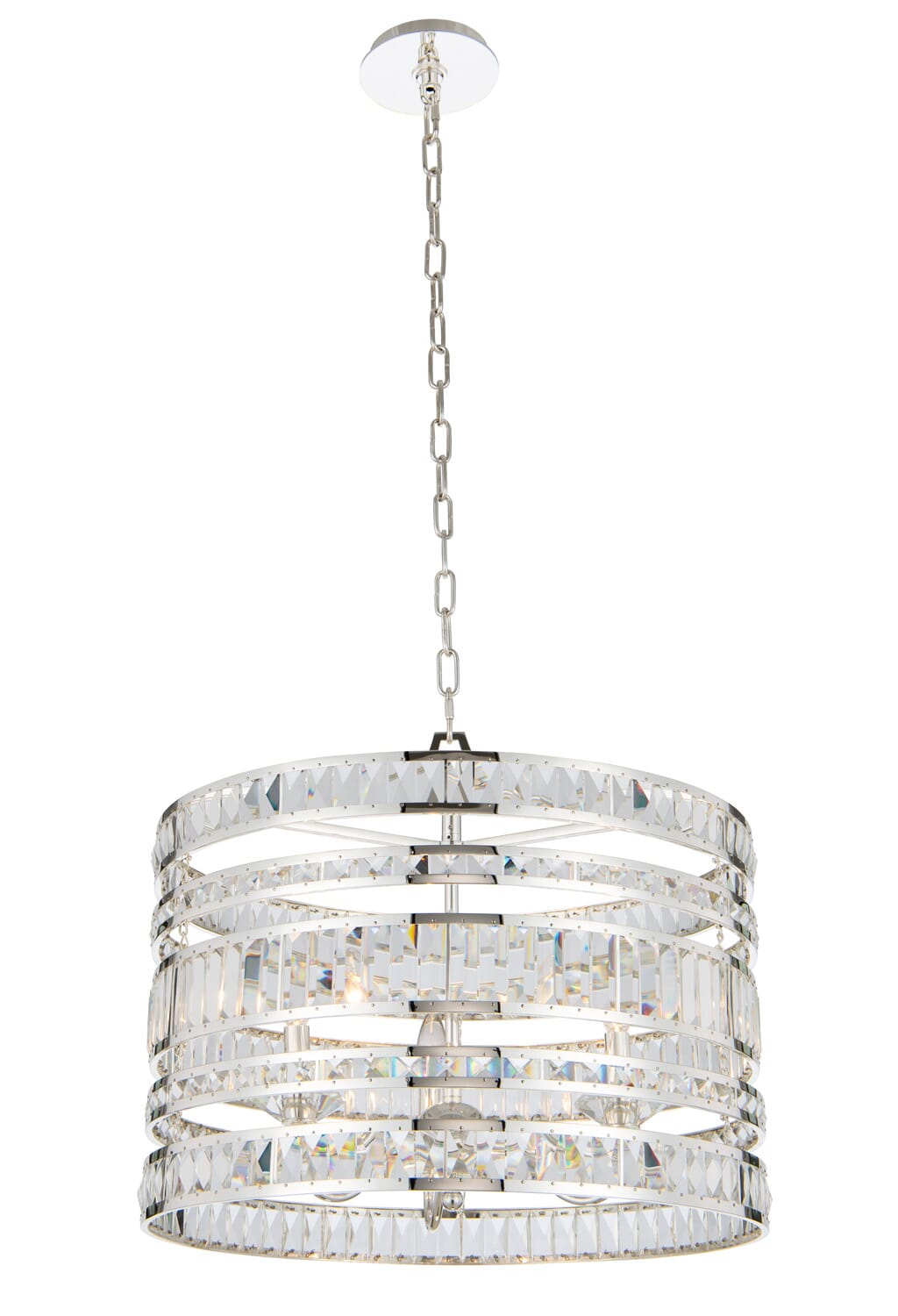 Allegri Strato 3-Light Pendant Light in Polished Silver