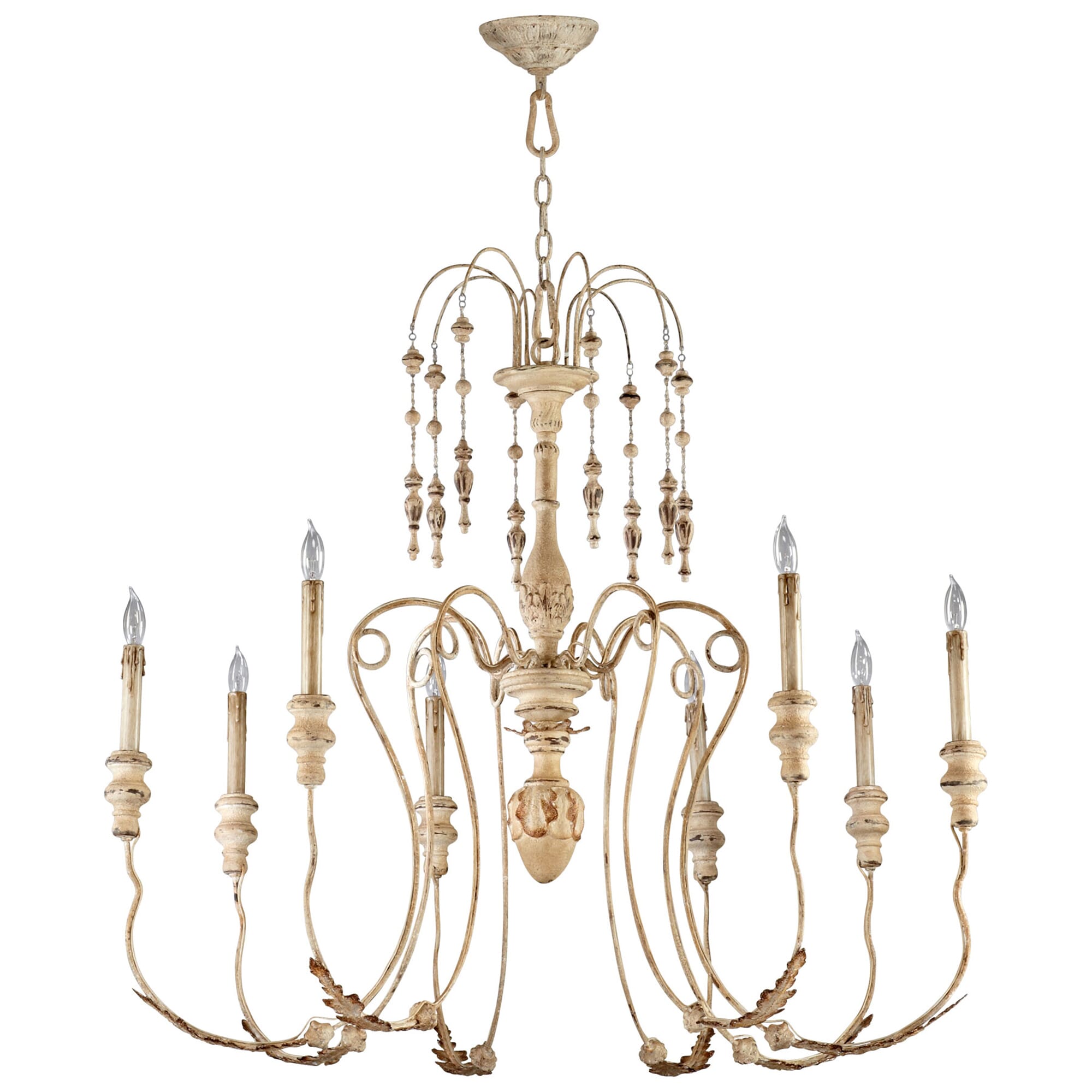 Cyan Design Maison 8-Light French Country Chandelier in Persian White