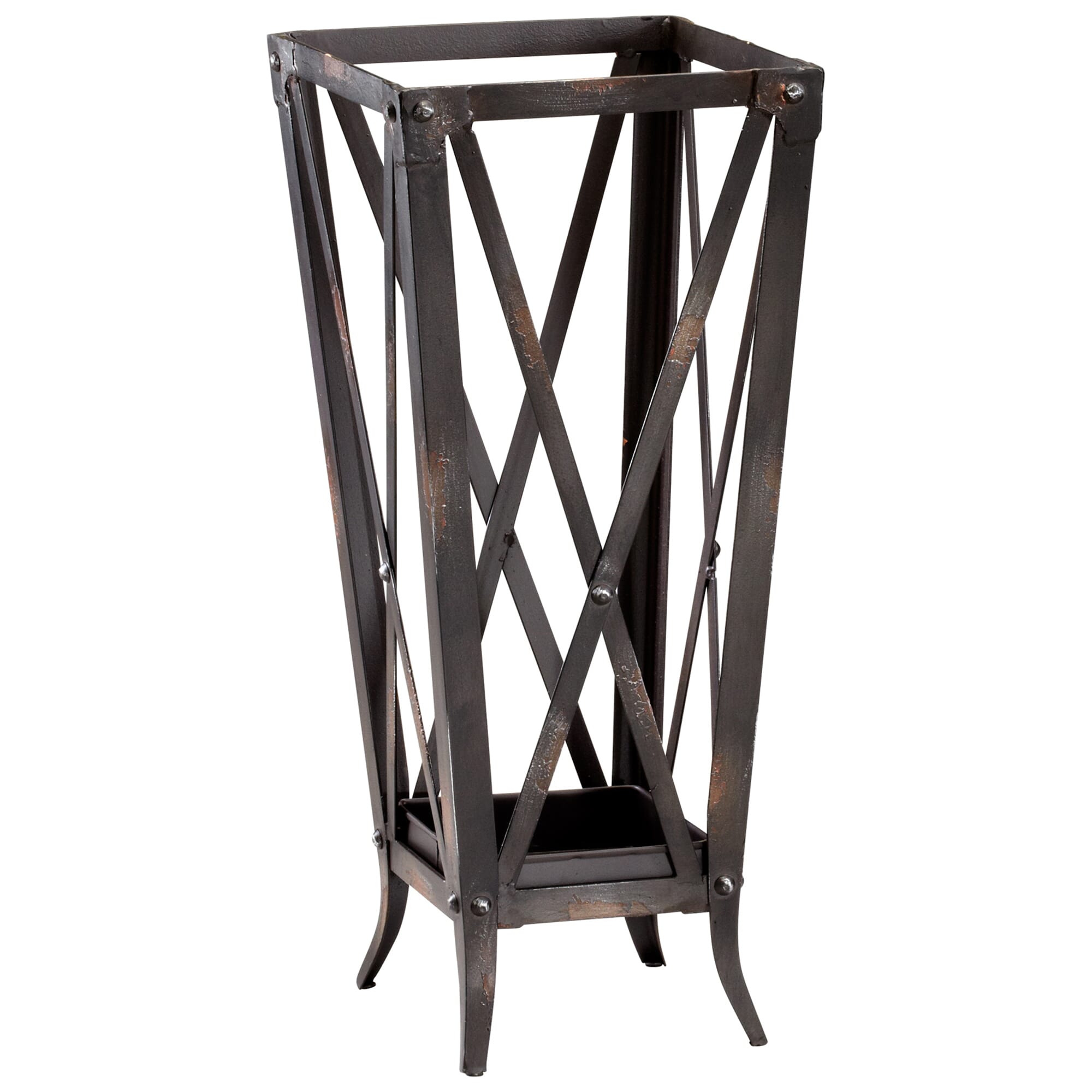 Cyan Design Hacienda Umbrella Stand in Raw Steel