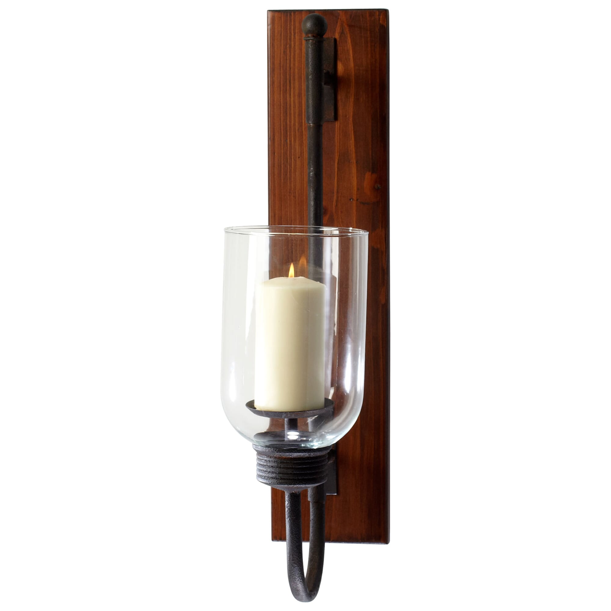 Cyan Design Sydney Candleholder in Raw Iron And Natural Wood