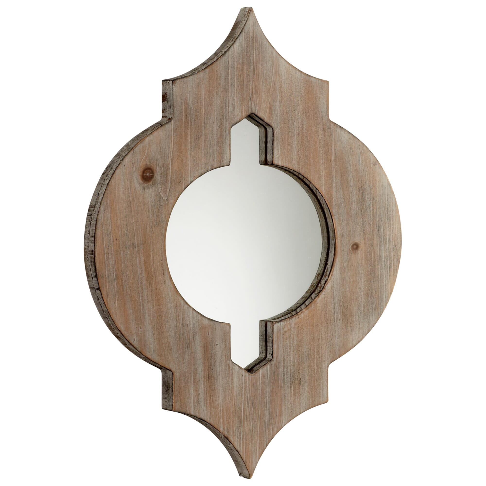 Cyan Design Turk Mirror in Washed Oak