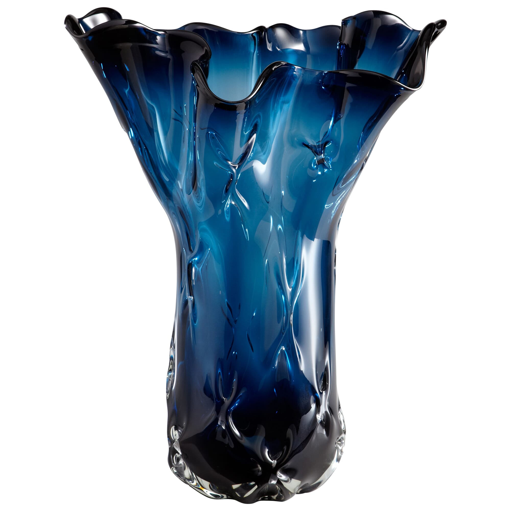 Cyan Design Large Bristol Vase in Cobalt Blue