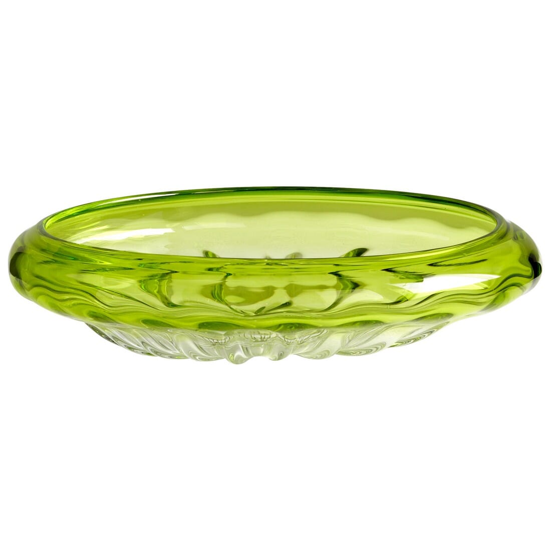 Cyan Design Salem 21" Glass Bowl in Green Apple