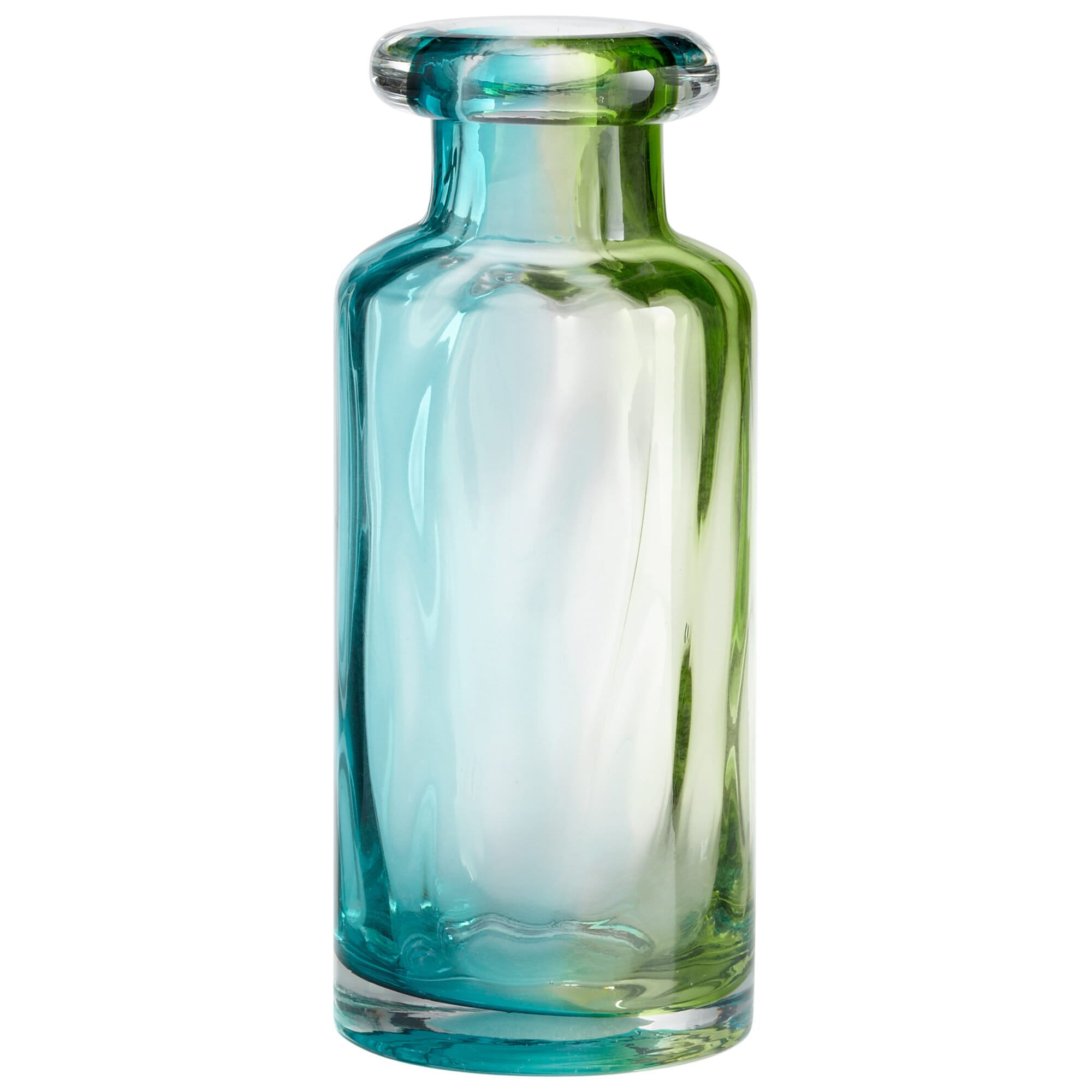 Cyan Design Medium Rigby Vase in Green Blue And Clear