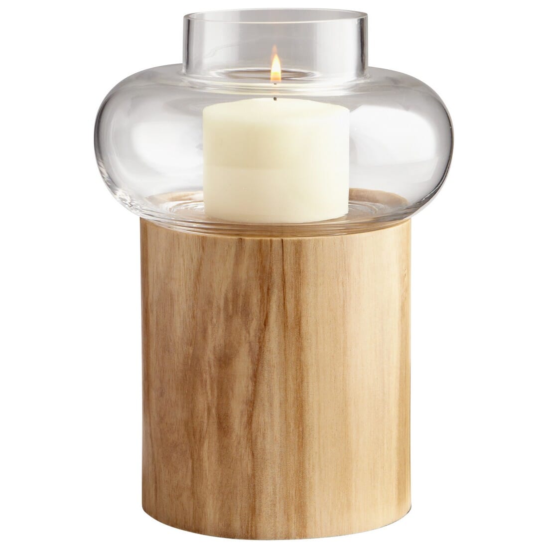 Cyan Design Kalliope 10" Candleholder in Oak